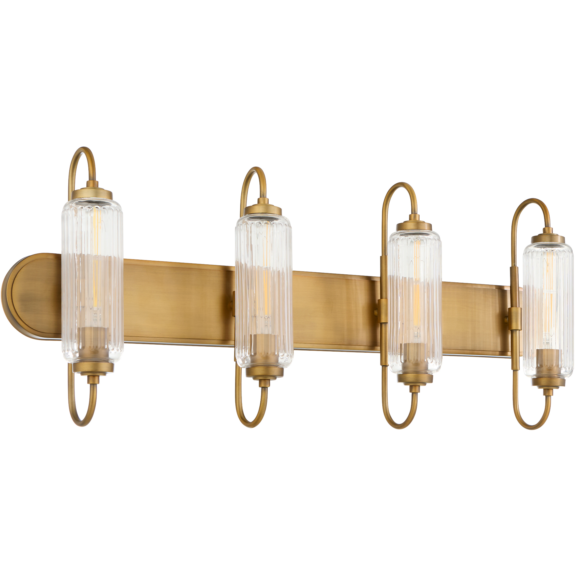 Whitmire 4 Light 36 inch Brushed Brass Vanity Light Wall Light