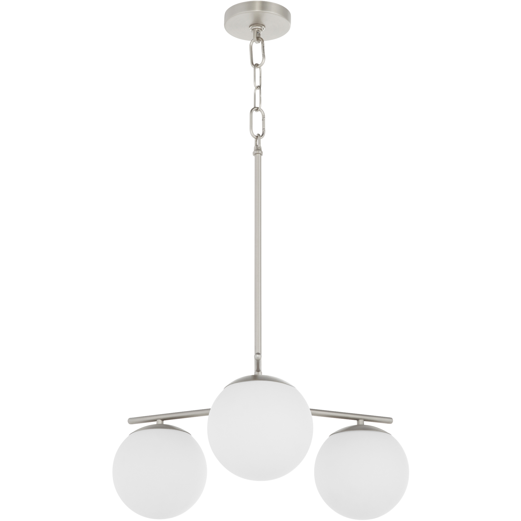 Jasper 3 Light 22 inch Satin Nickel Chandelier Ceiling Light