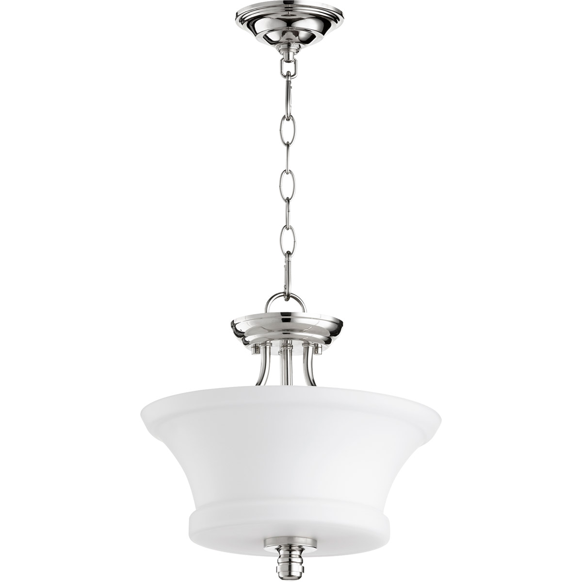 Quorum 29221362 Rossington 2 Light 13 inch Polished Nickel Dual Mount