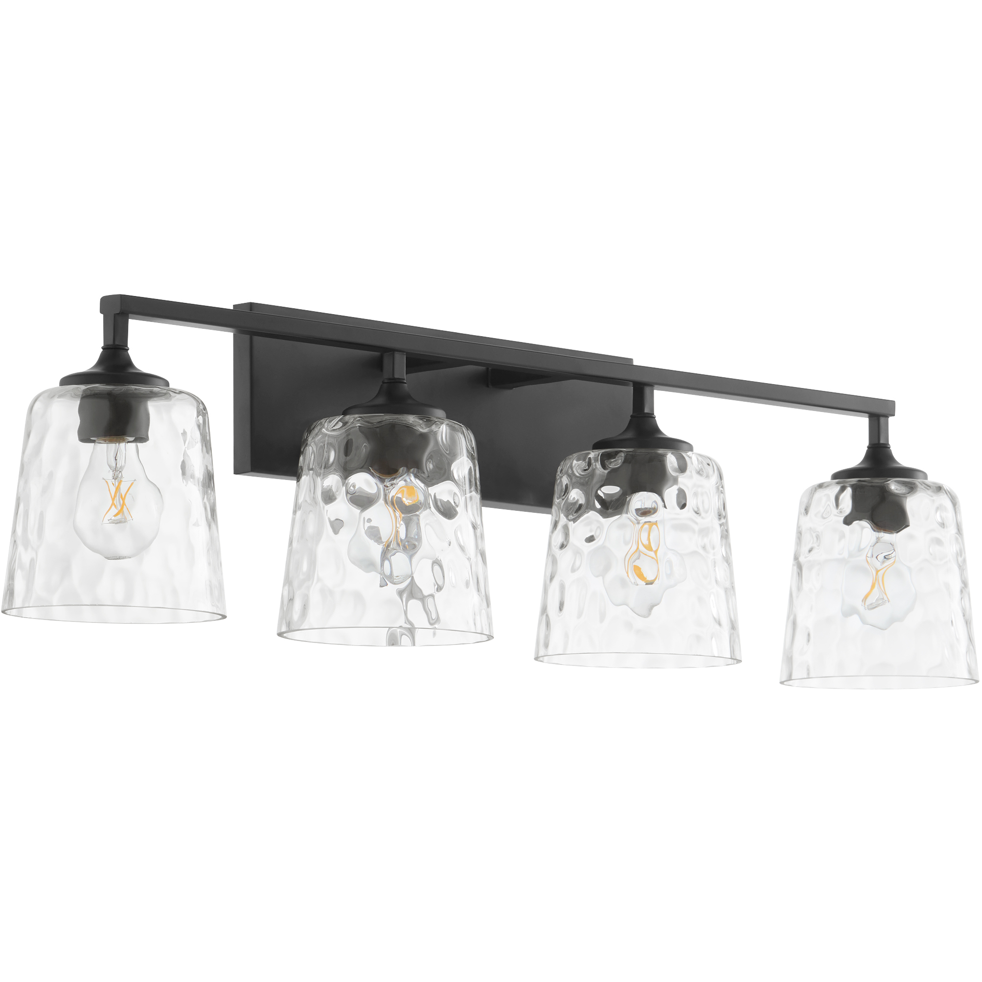 Quorum 5005 4 159 Eldorado 4 Light 34.25 inch Matte Black Vanity Light Wall Light