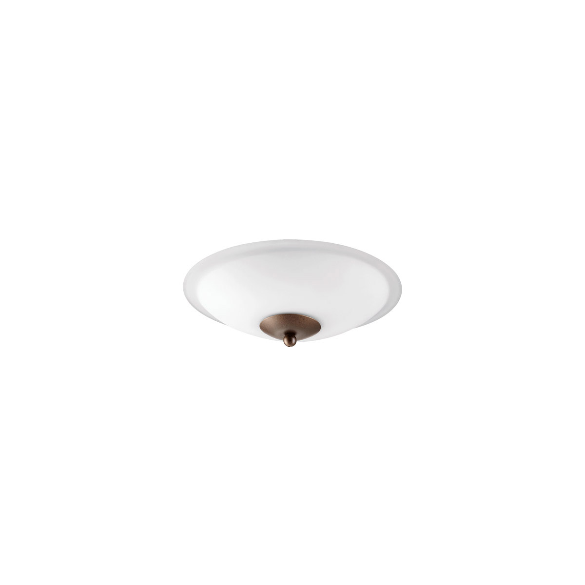 Fort Worth LED Oiled Bronze Fan Light Kit, Satin Opal, Low Profile
