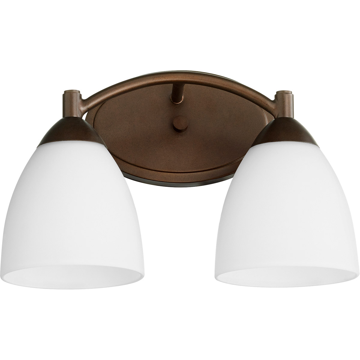 Barkley 2 Light 14 inch Oiled Bronze Vanity Light Wall Light in Satin Opal