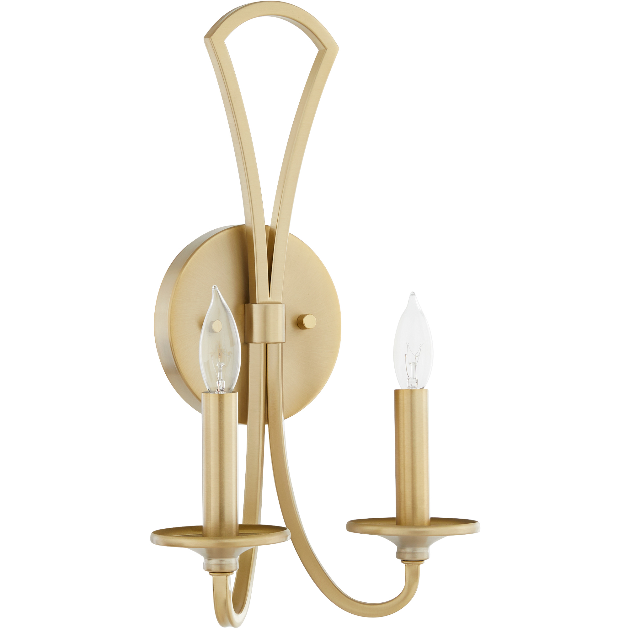Maryse 2 Light 9 inch Aged Brass Wall Mount Wall Light