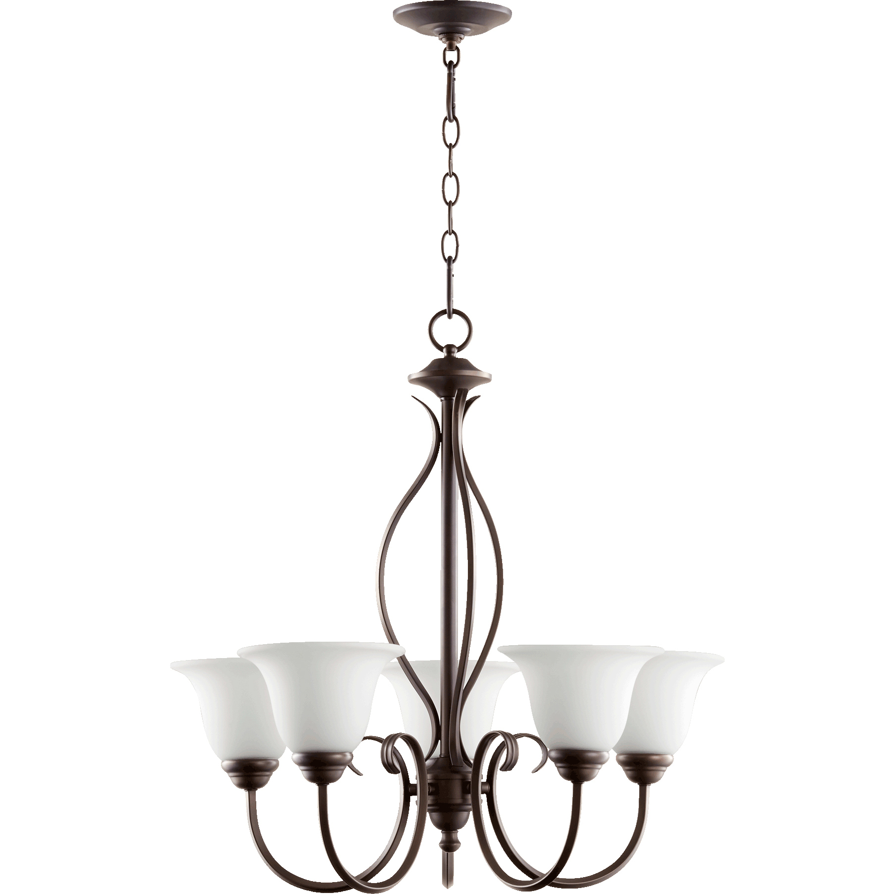Spencer 5 Light 24.5 inch Oiled Bronze Chandelier Ceiling Light