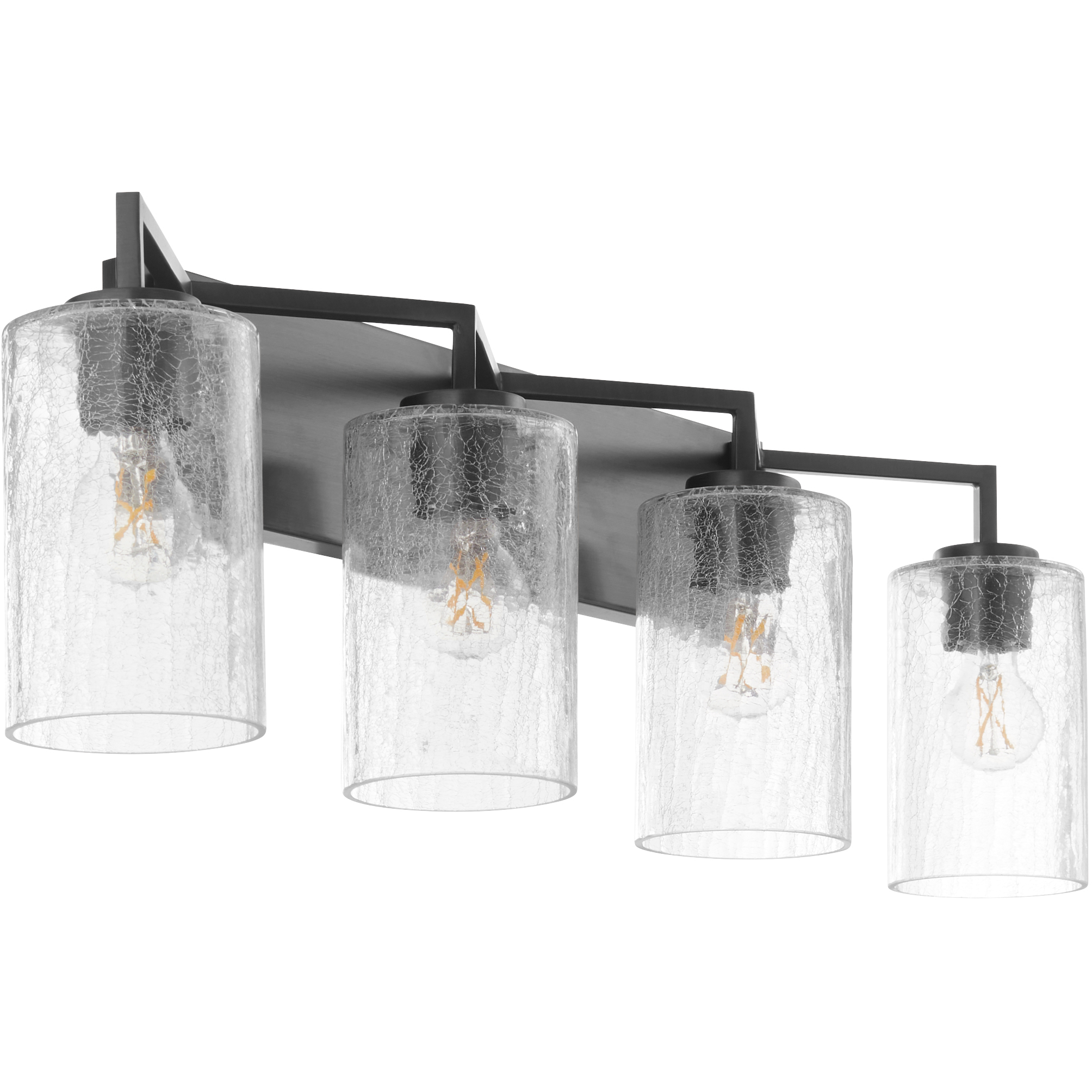 Quorum 5174 4 59 Merrick 4 Light 35 inch Matte Black Vanity Light Wall Light
