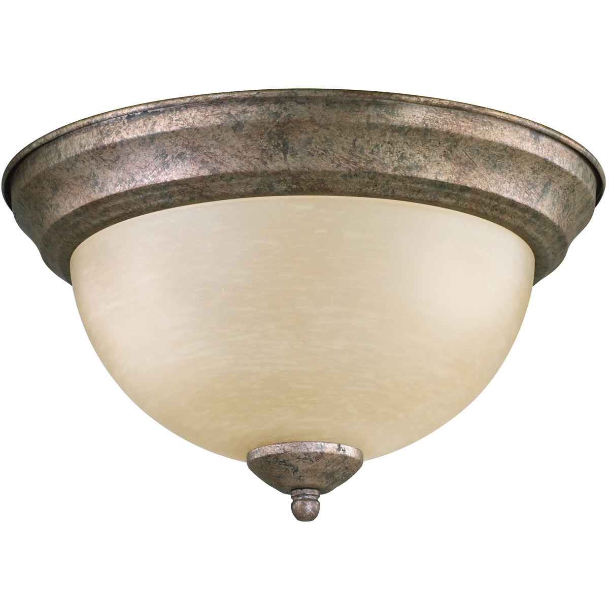 Quorum IBS250 Fort Worth 2 Light 11.25 inch Mystic Silver Flush Mount