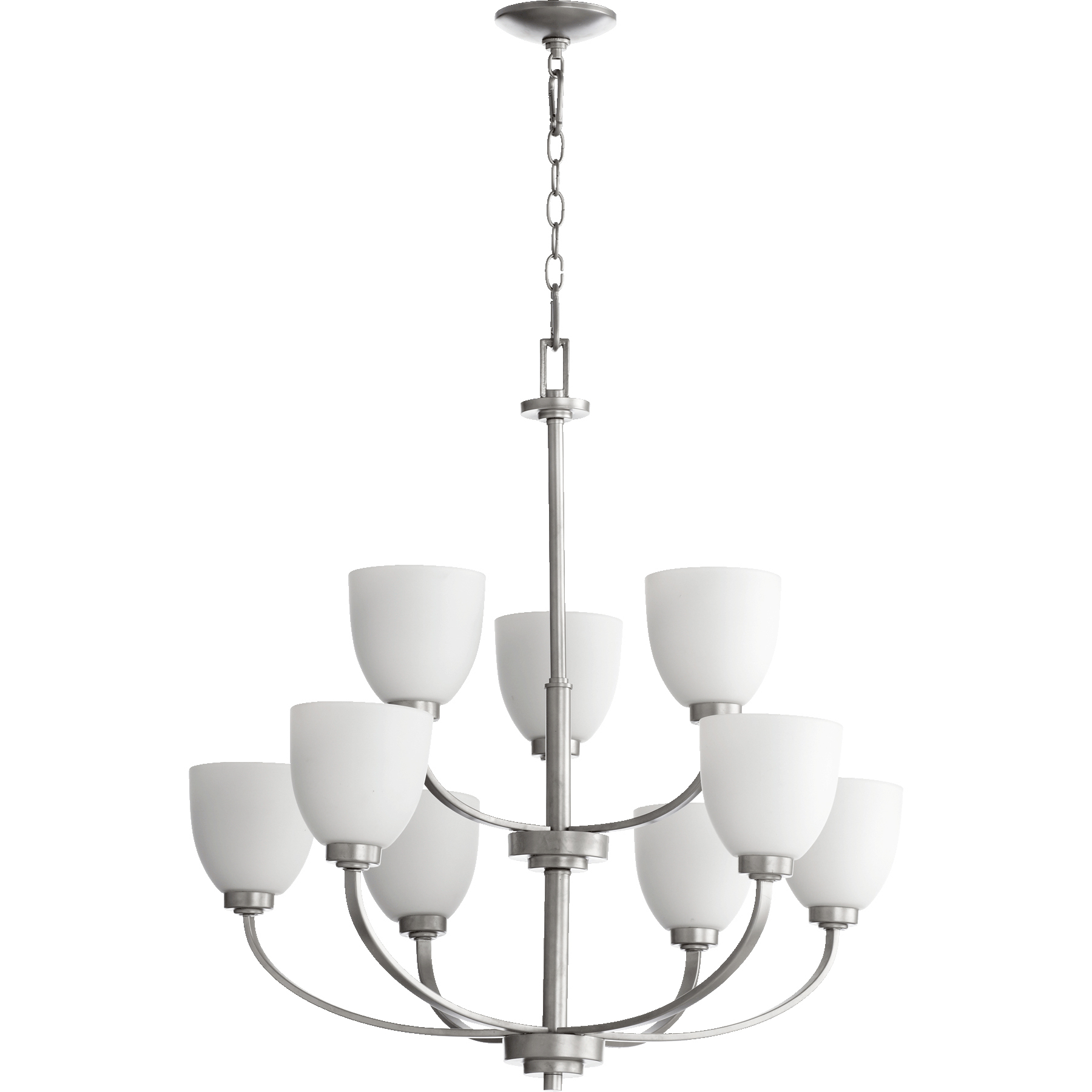 Reyes 9 Light 31.25 inch Classic Nickel Chandelier Ceiling Light