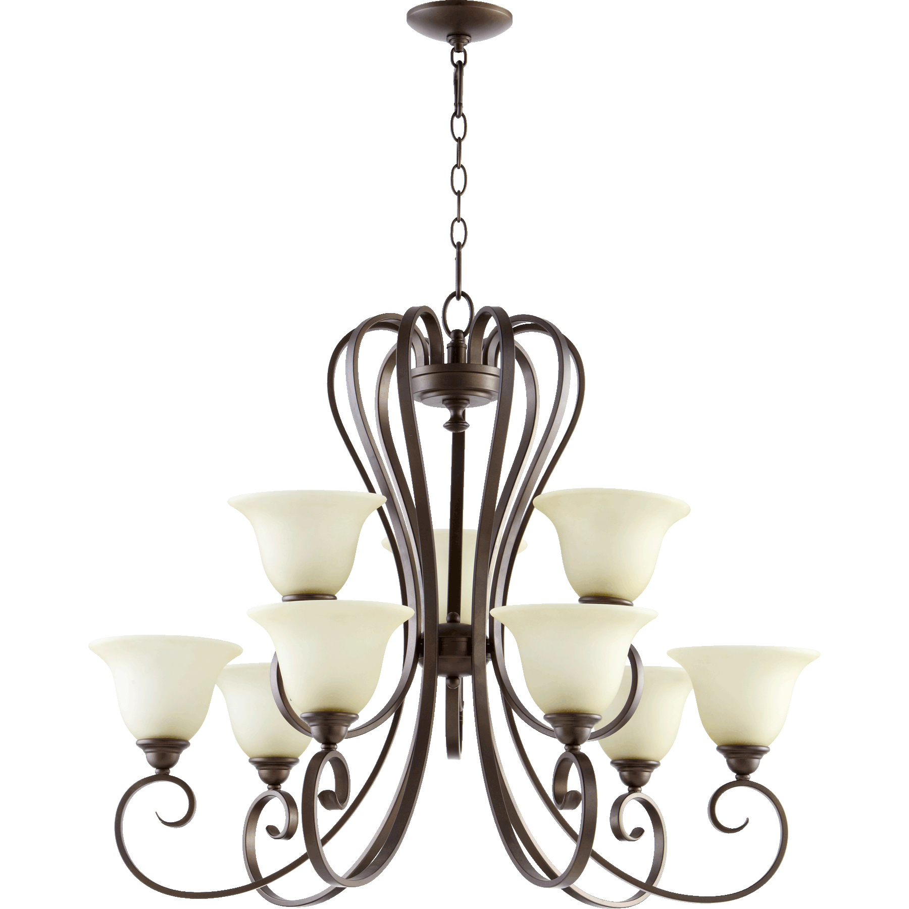 Celesta 9 Light 34 inch Oiled Bronze Chandelier Ceiling Light