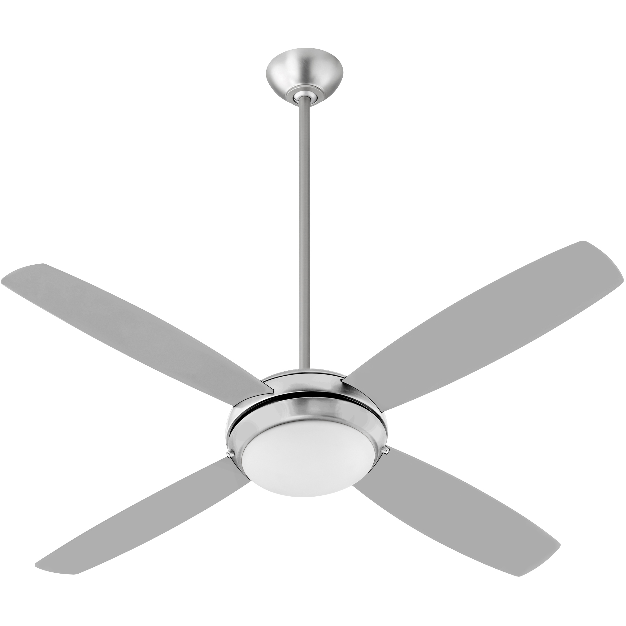 Expo 52 inch Satin Nickel with Silver/Weathered Gray Blades Ceiling Fan