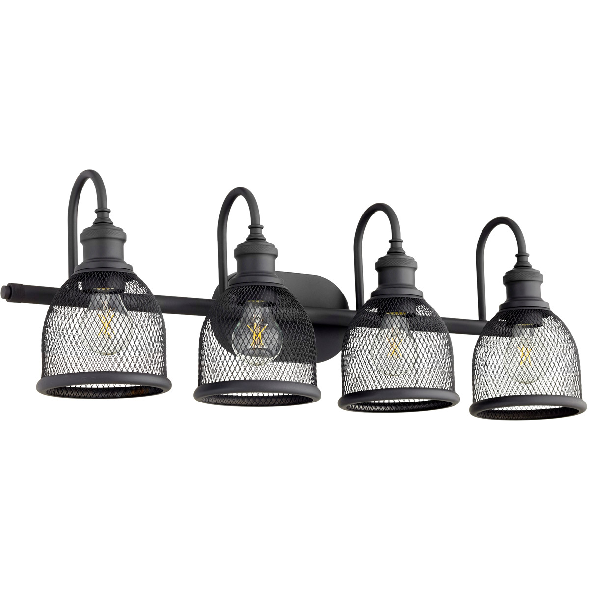 Omni 4 Light 30.5 inch Noir Vanity Light Wall Light