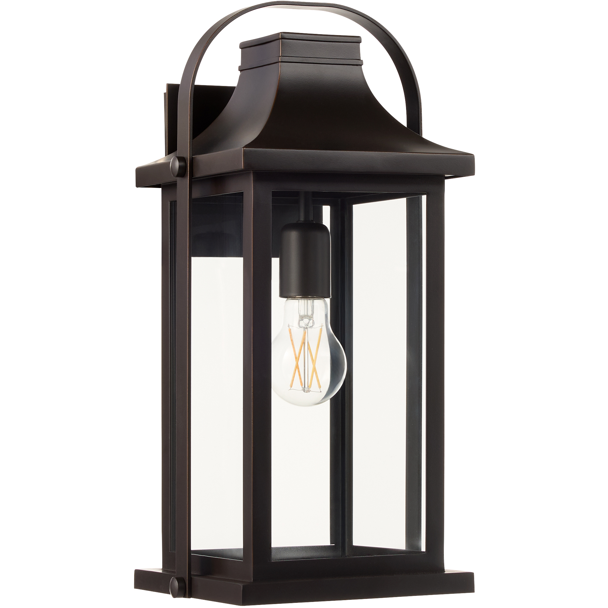 Downey 16.8 inch Bronze Outdoor Wall Lantern