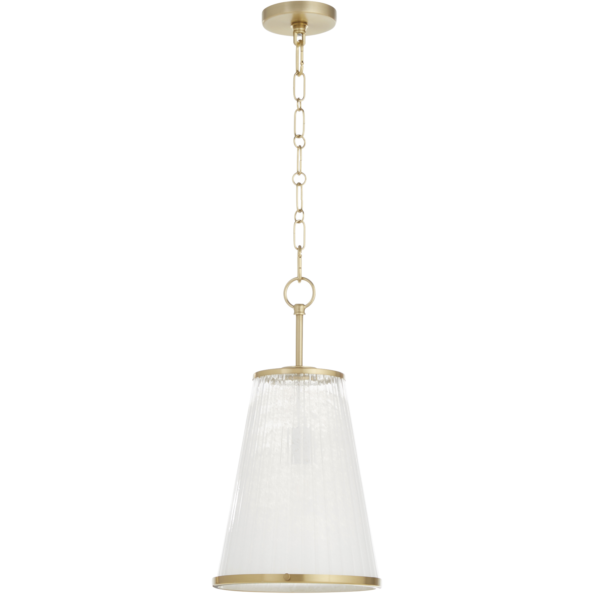 Quorum 8238-11-80 Providence 1 Light 19.5 inch Aged Brass Pendant
