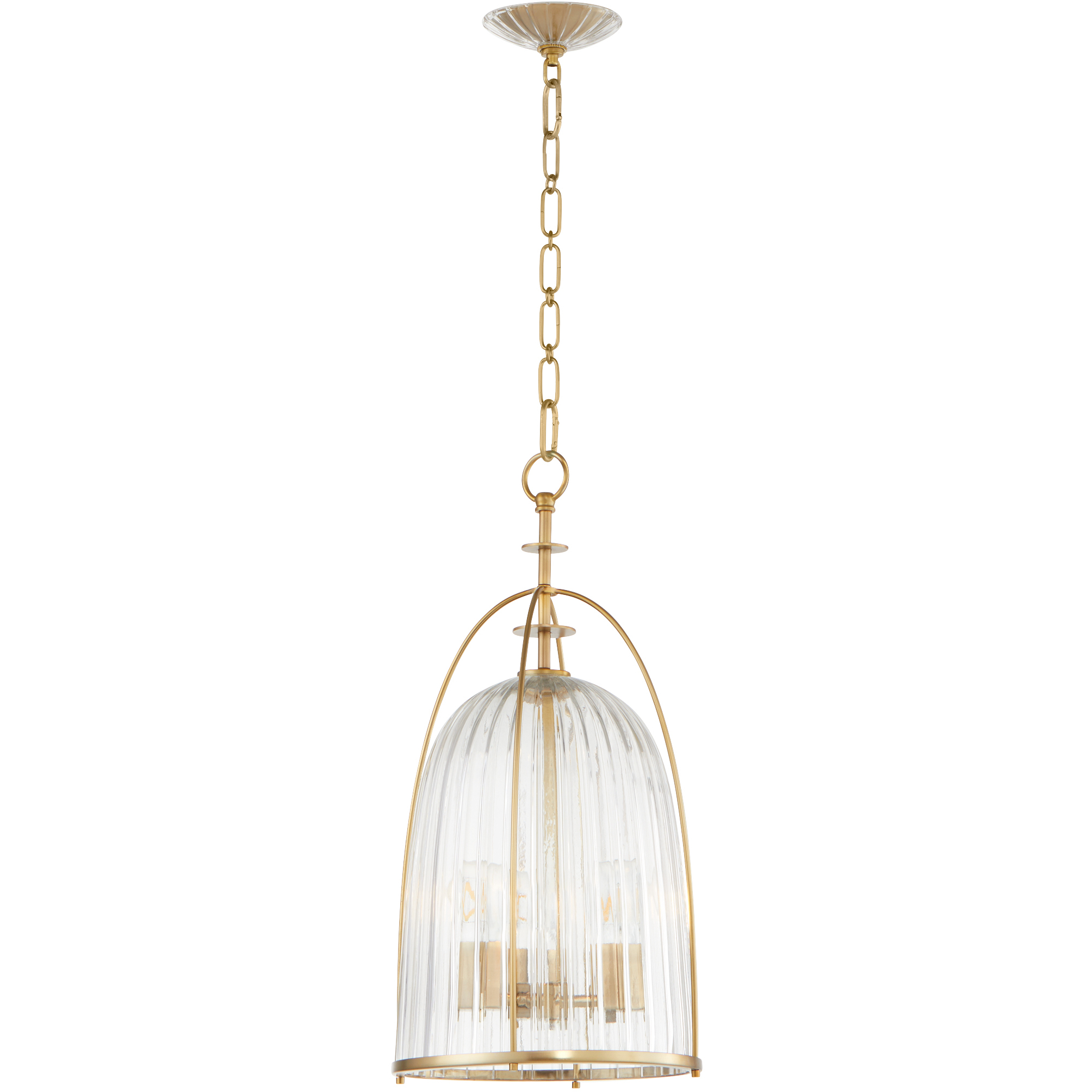 Quorum 863-3-80 Alice 3 Light 11.25 inch Aged Brass Pendant