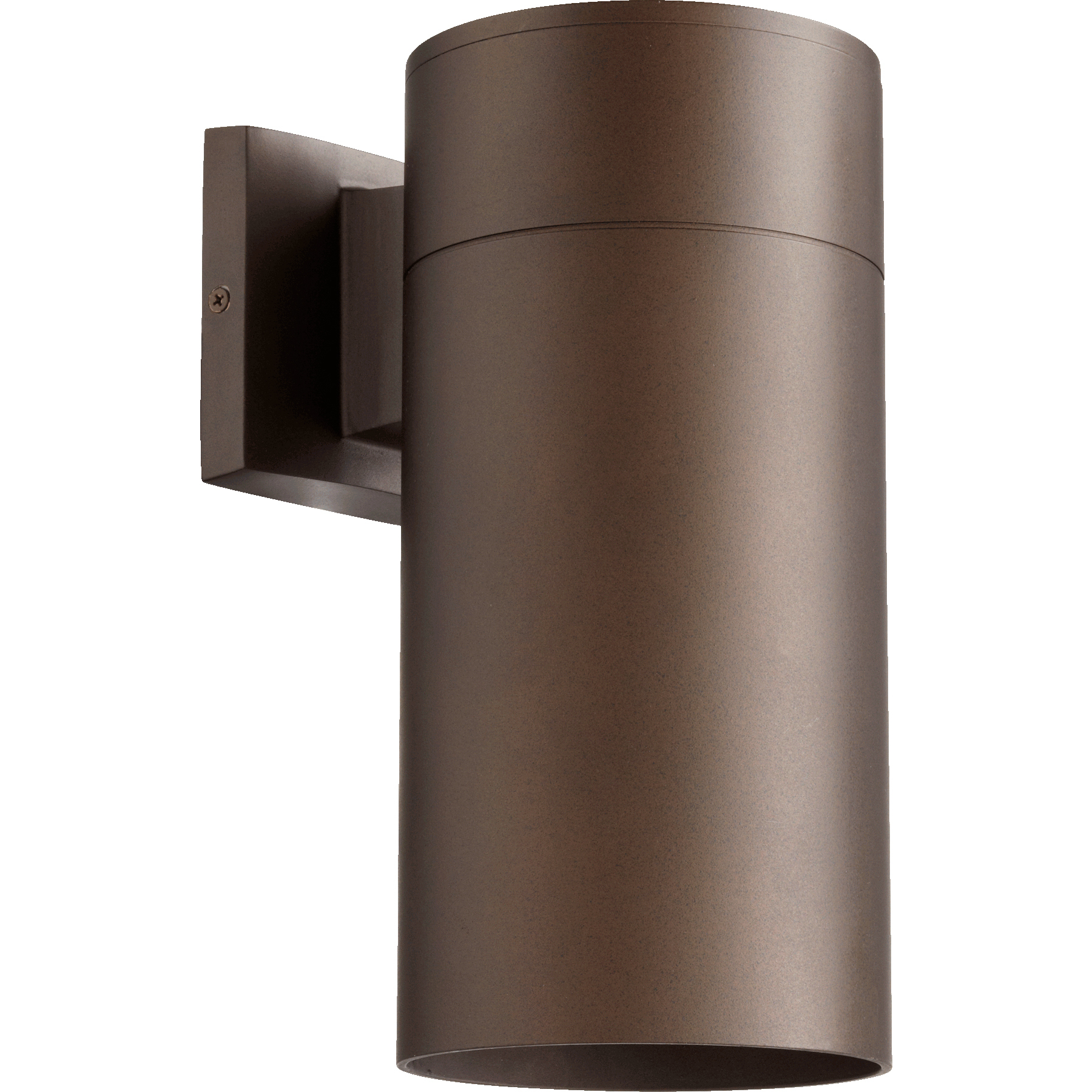 Cylinder 1 Light 12 inch Oiled Bronze Outdoor Wall Sconce
