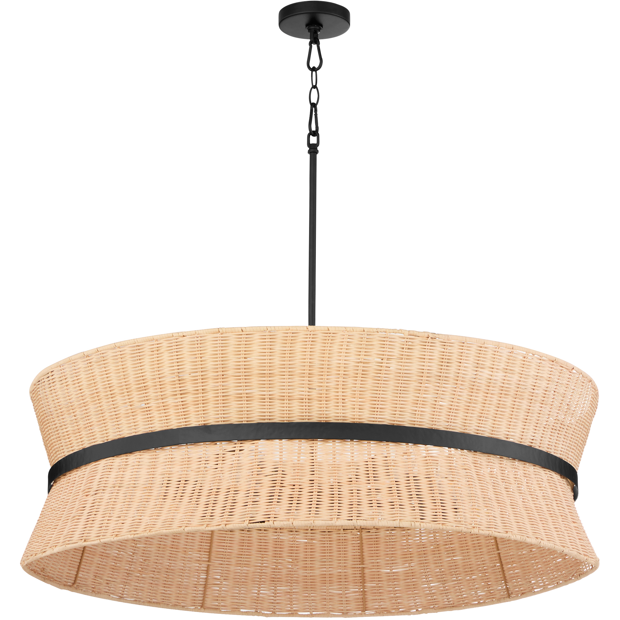 Fairview 8 Light 36 inch Matte Black Pendant Ceiling Light