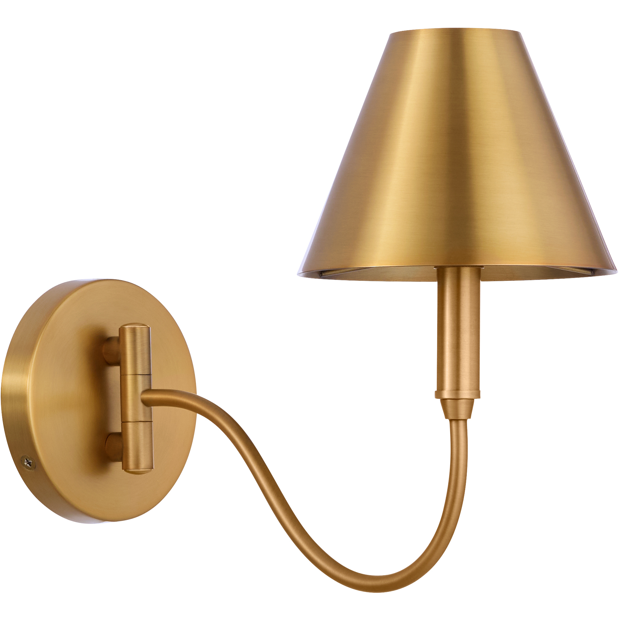 Waltz 1 Light 6.25 inch Brushed Brass Wall Mount Wall Light