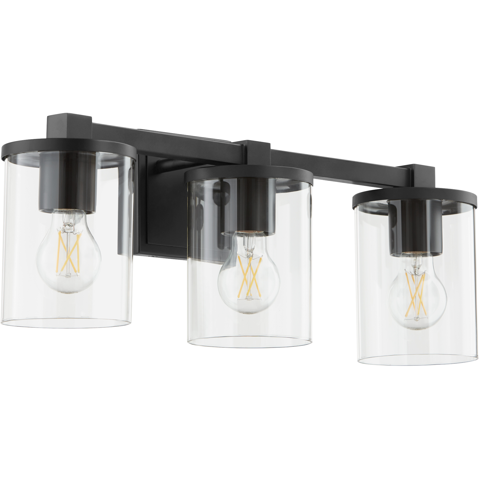 Bolton 3 Light 22 inch Matte Black Vanity Light Wall Light