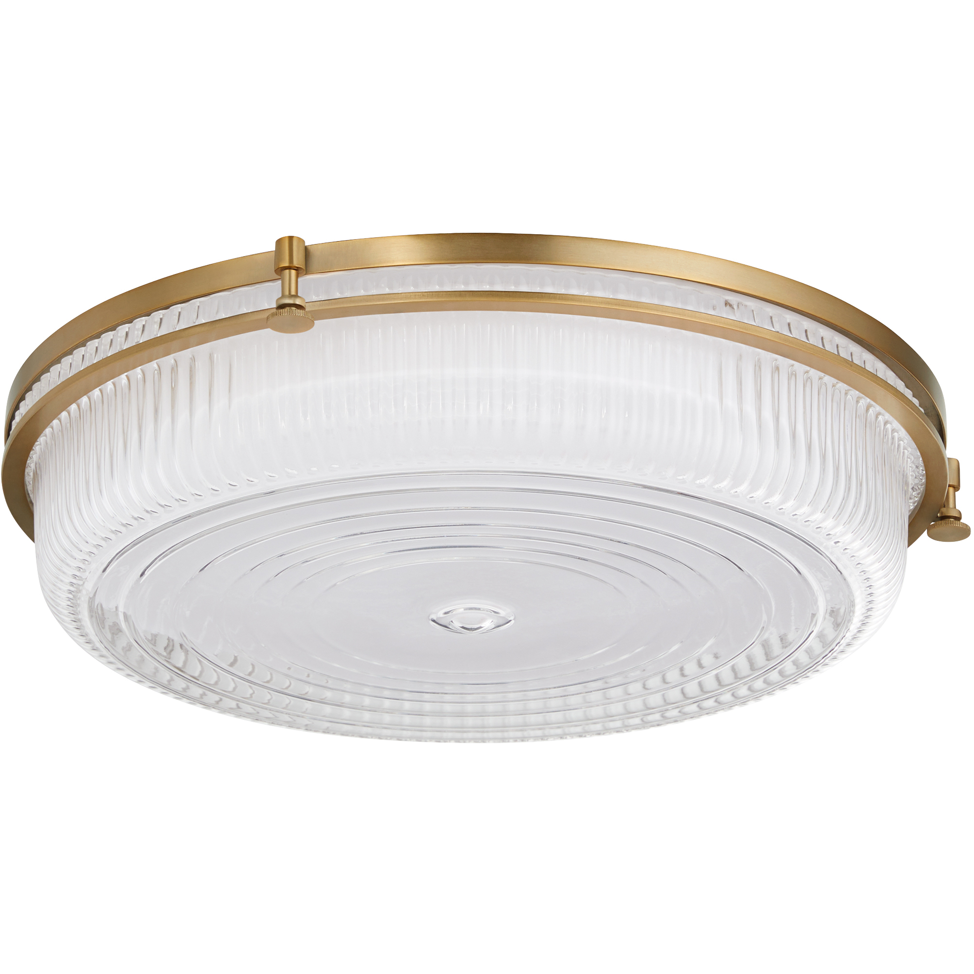 Emory 1 Light 18 inch Brushed Brass Flush Mount Ceiling Light