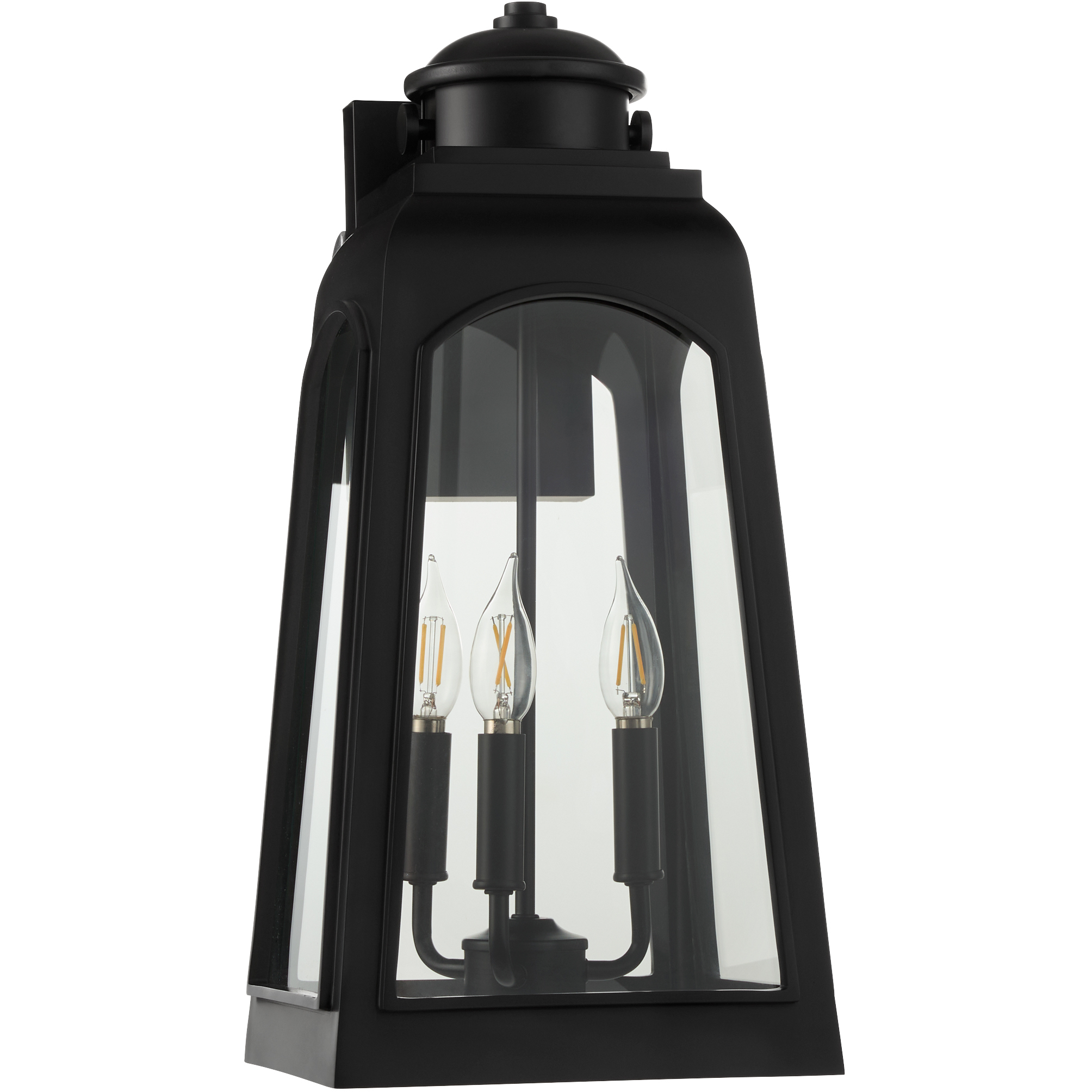 Francis 20 inch Matte Black Outdoor Wall Lantern