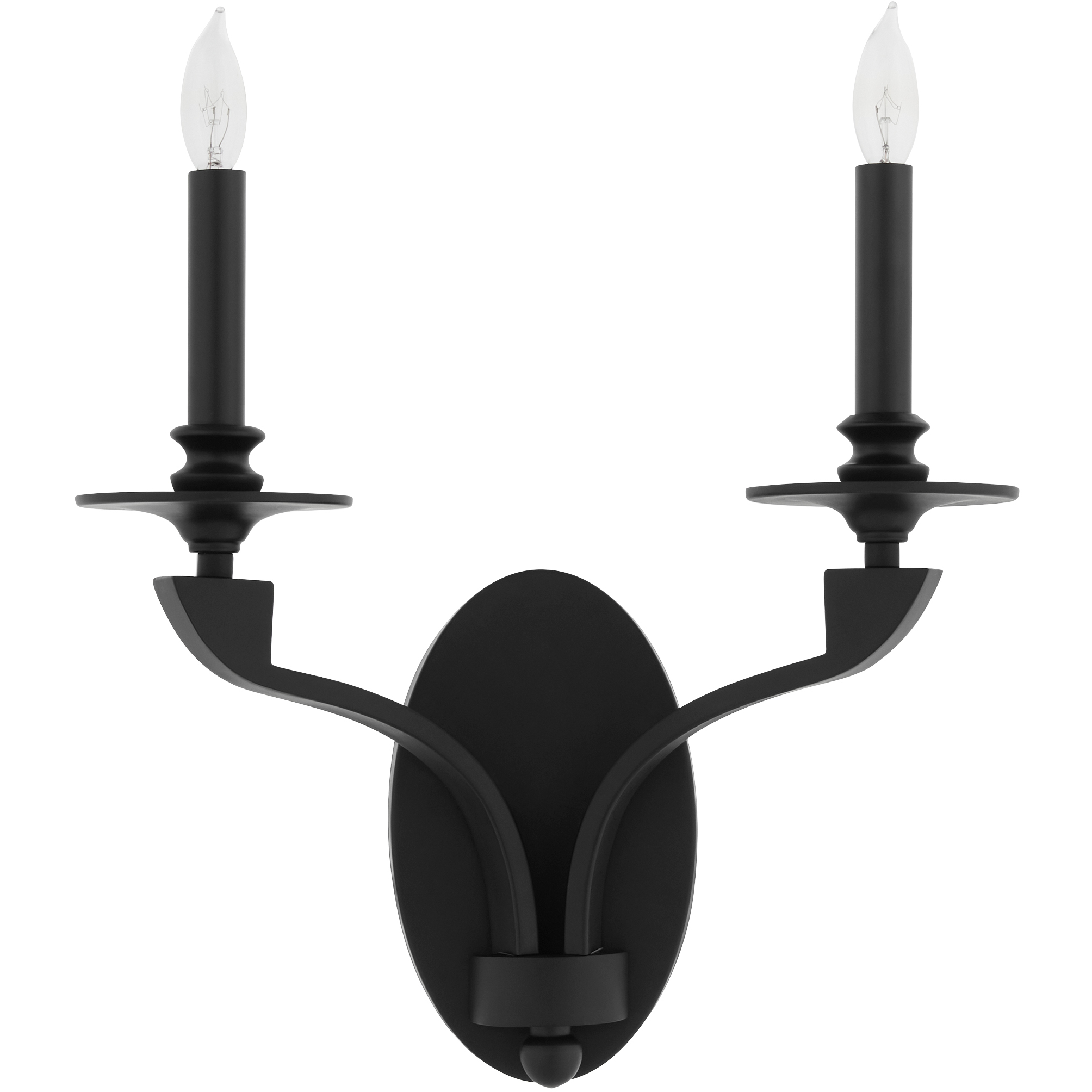 Chantelle 2 Light 14.5 inch Matte Black Sconce Wall Light