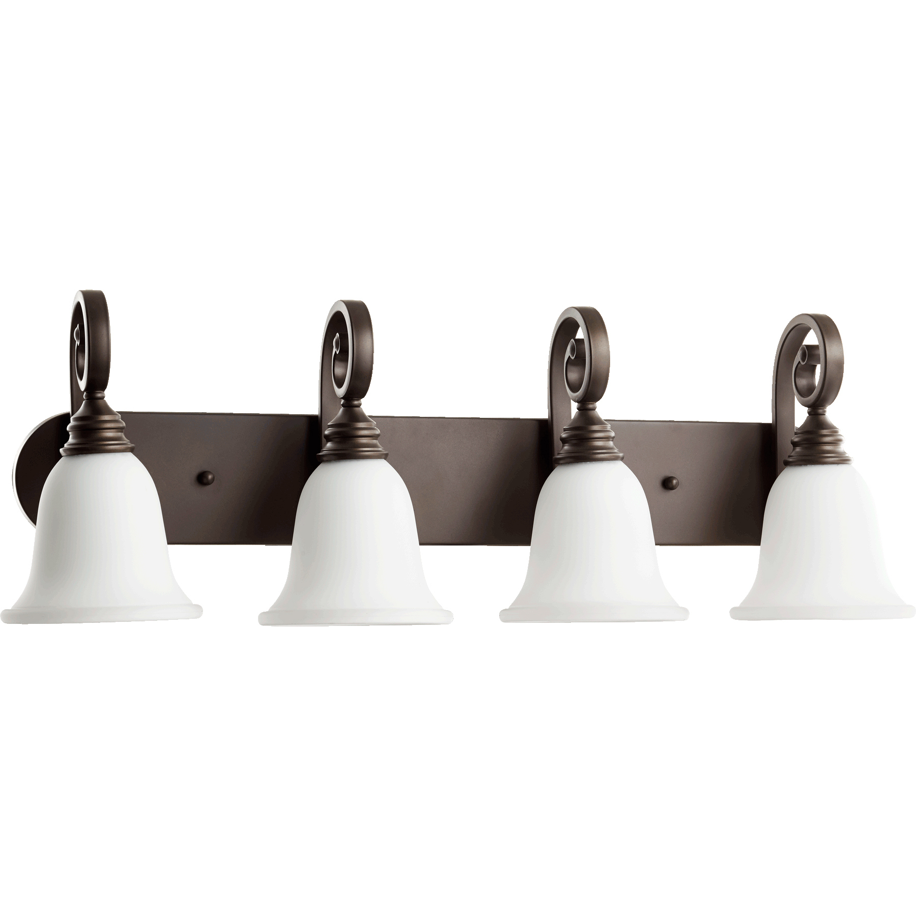 Bryant 4 Light 31.5 inch Oiled Bronze Vanity Light Wall Light in Satin Opal