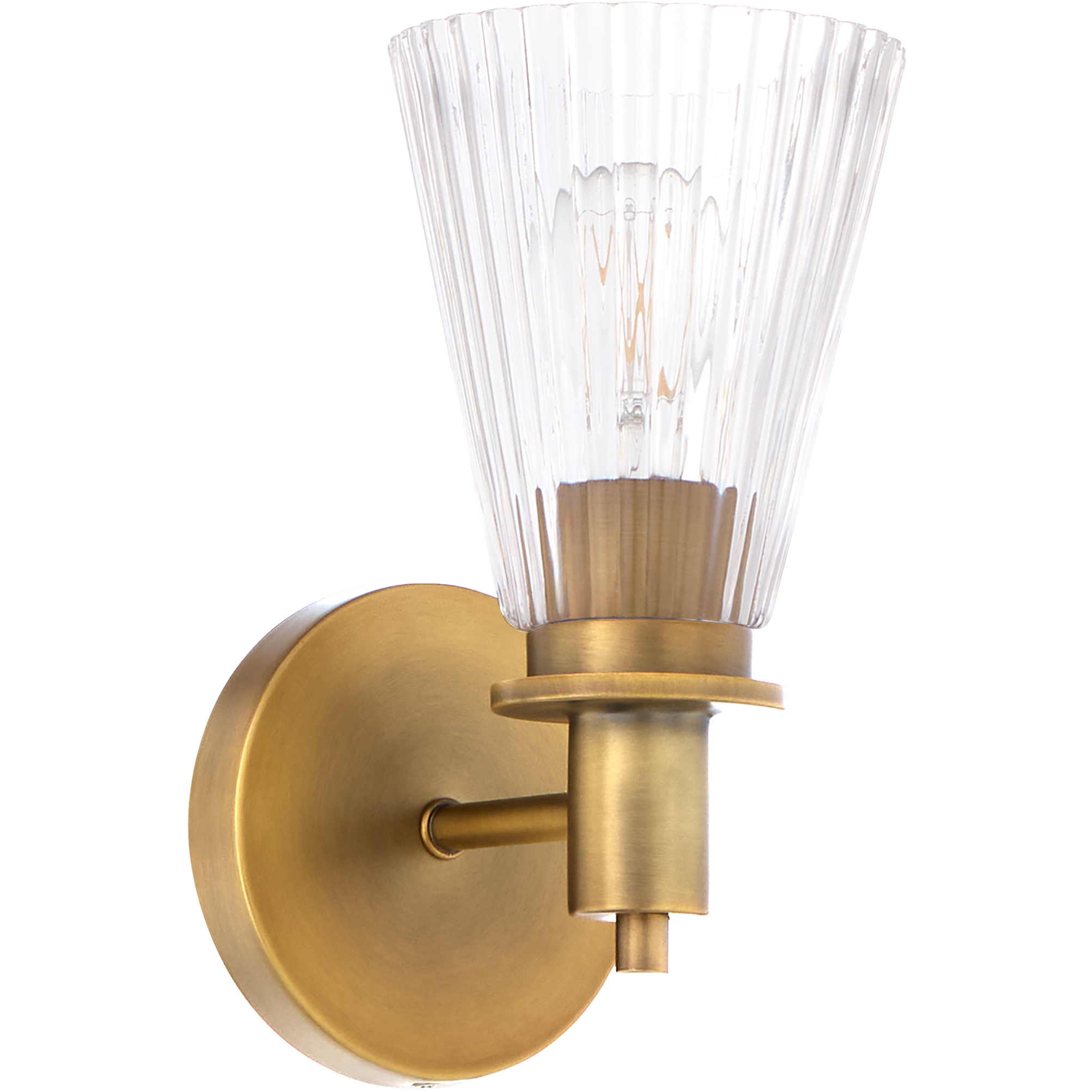 Lawton 1 Light 5 inch Brushed Brass Wall Mount Wall Light