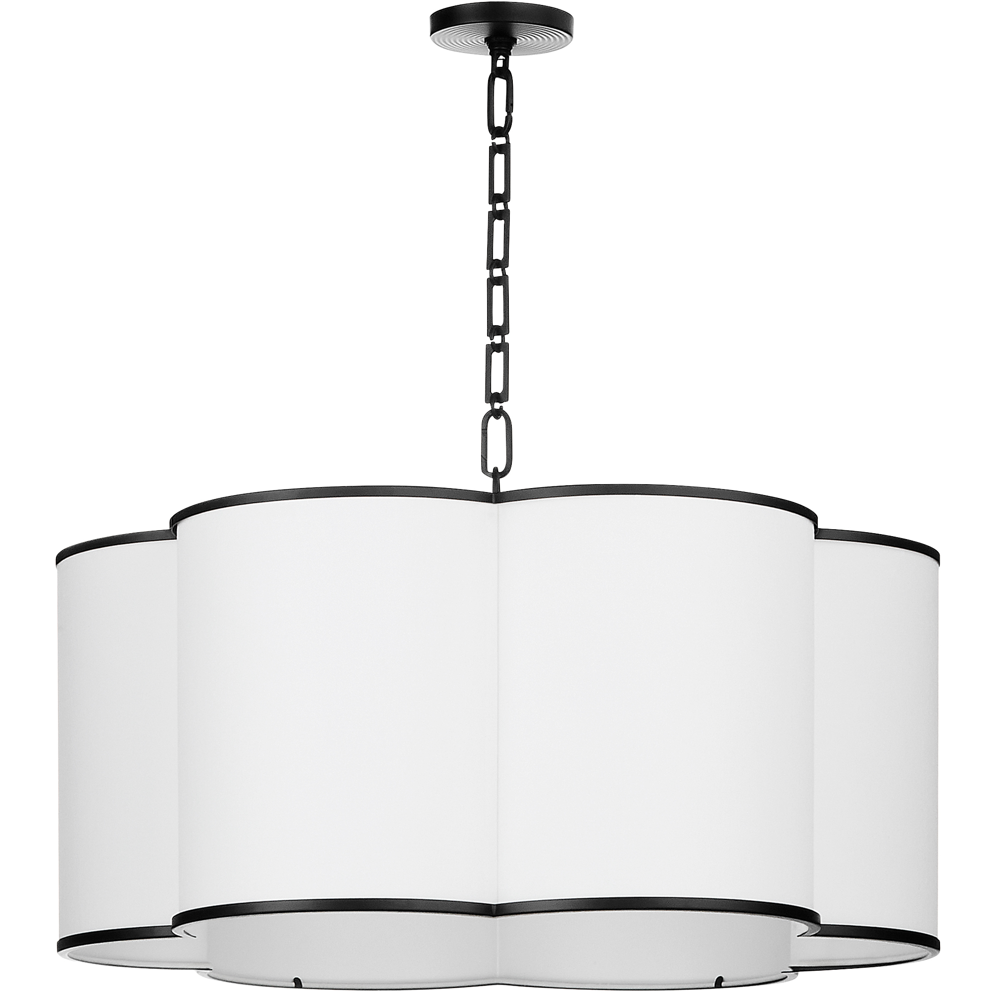 Belinder 6 Light 30 inch Matte Black Pendant Ceiling Light