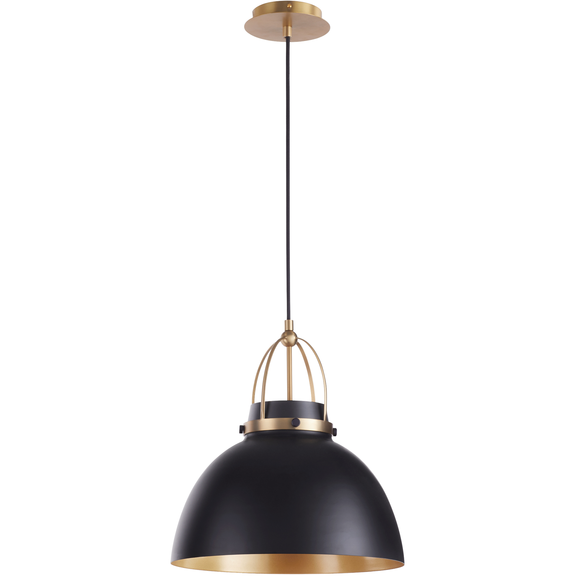Quorum 823-5980 Fort Worth 1 Light 15 inch Matte Black and Aged