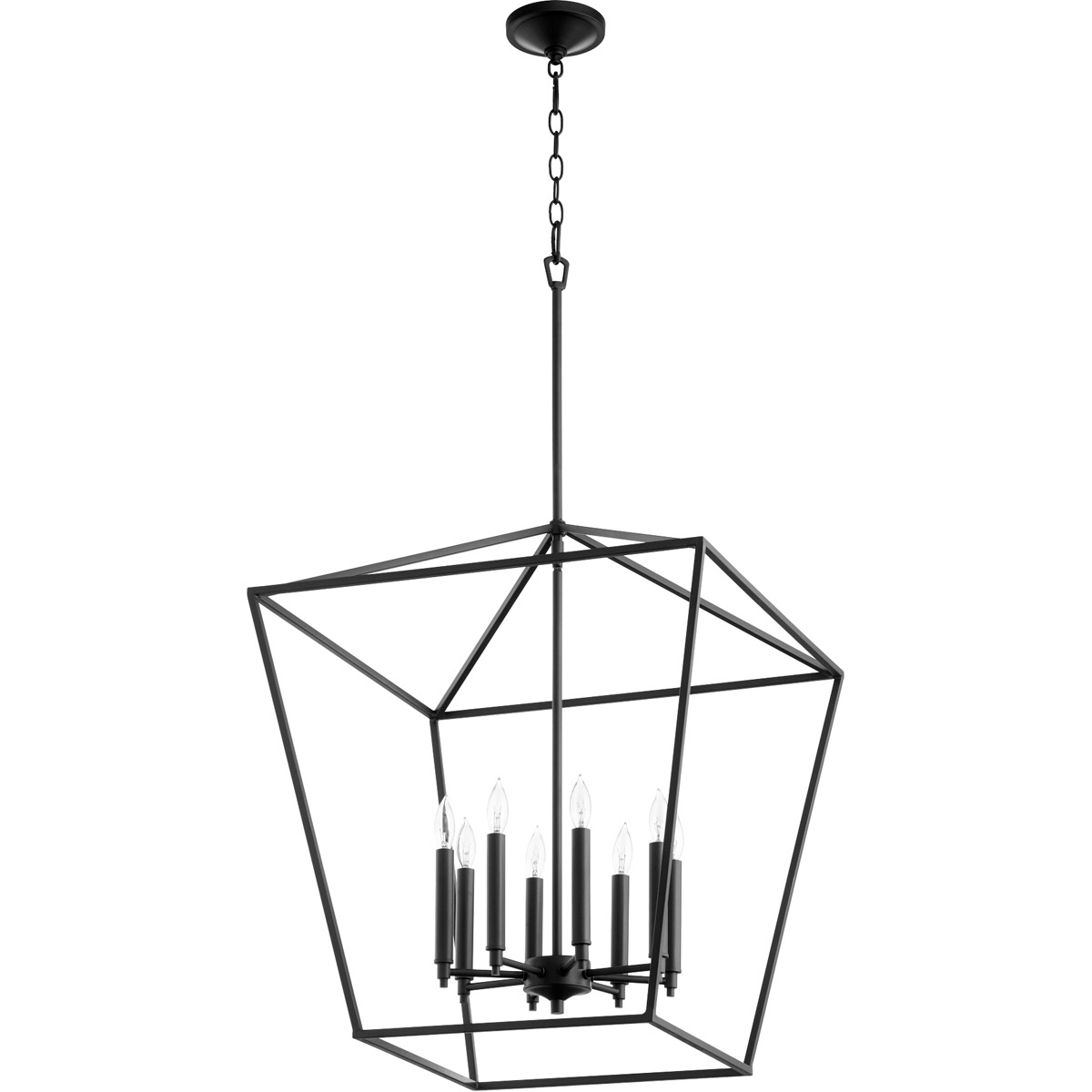 Quorum 604-8-69 Gabriel 8 Light 22 inch Noir Foyer Pendant Ceiling ...