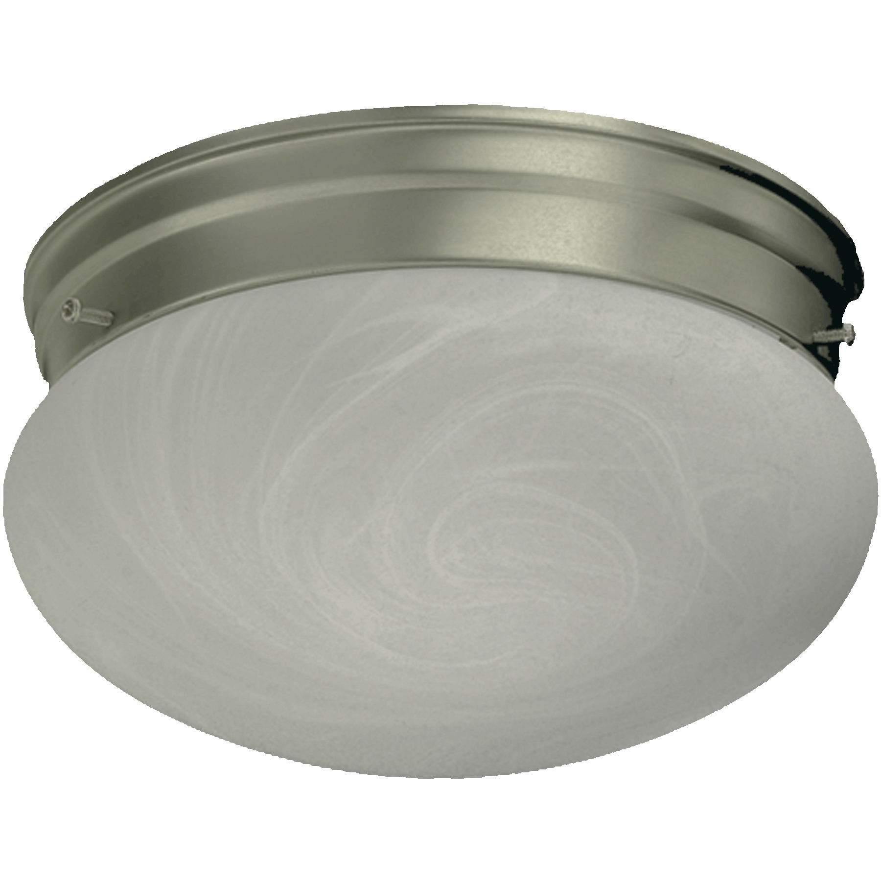 Mushroom 2 Light 9.75 inch Satin Nickel Flush Mount Ceiling Light