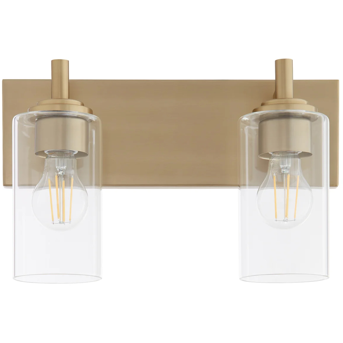 Quorum 5200-2-80 Fallstaff 2 Light 14.5 inch Aged Brass Vanity
