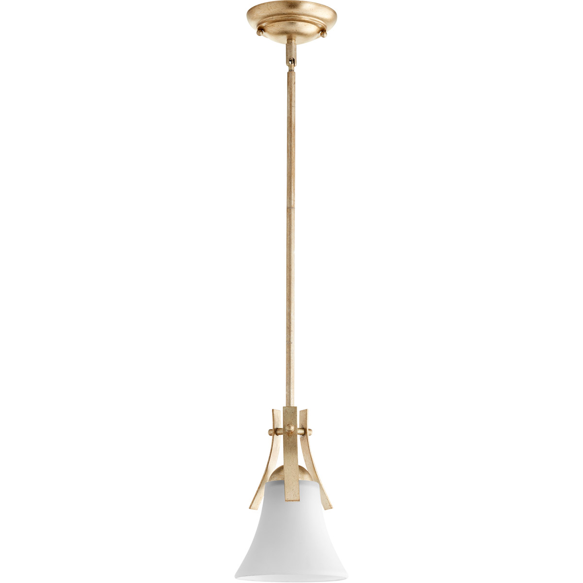 Aspen 1 Light 6.25 inch Aged Silver Leaf Pendant Ceiling Light