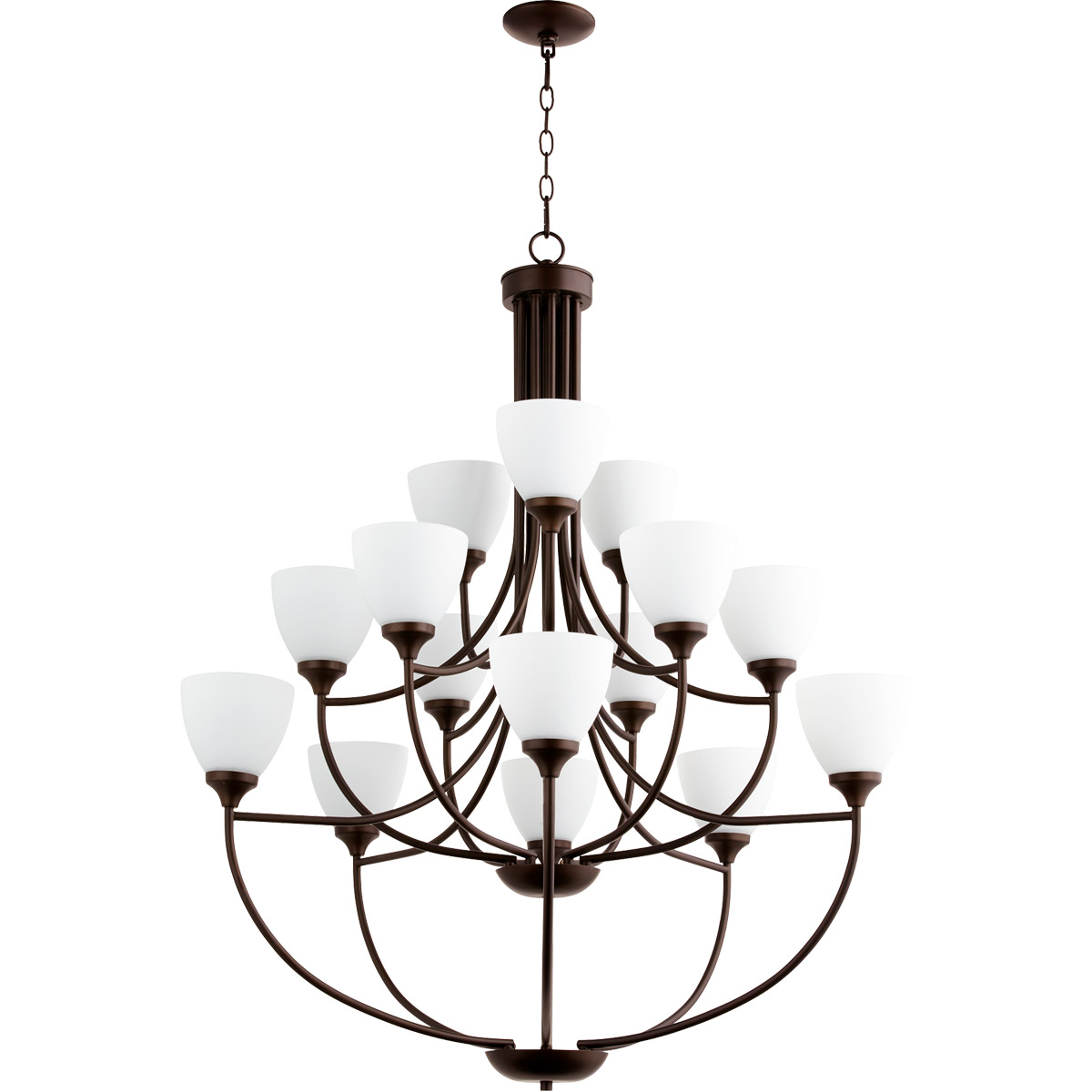 Enclave 15 Light 38.5 inch Oiled Bronze Chandelier Ceiling Light