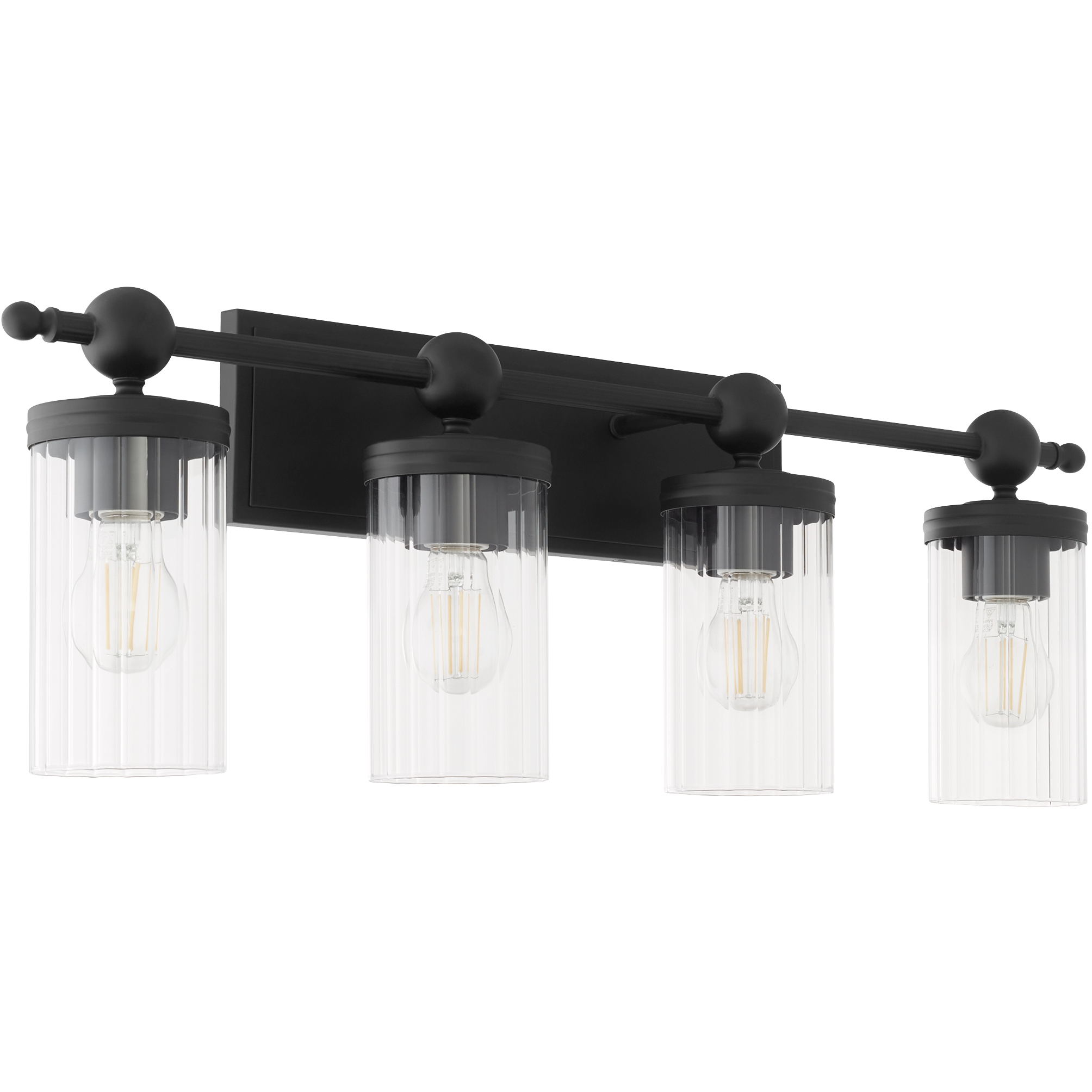 Leeのルームライト Quorum 560-4-59 Lee Boulevard 4 Light 29.5 inch Matte Black