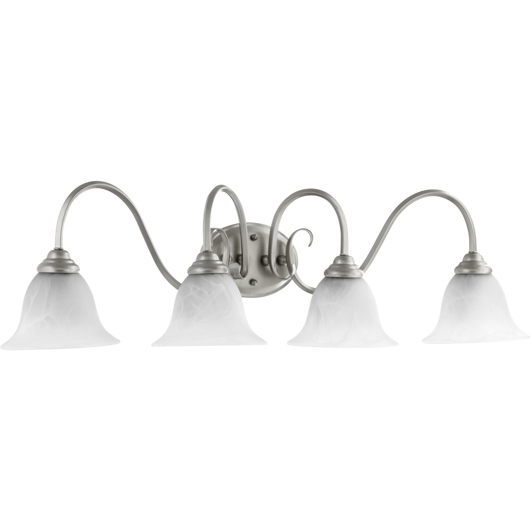 Spencer 4 Light 34 inch Classic Nickel Vanity Light Wall Light
