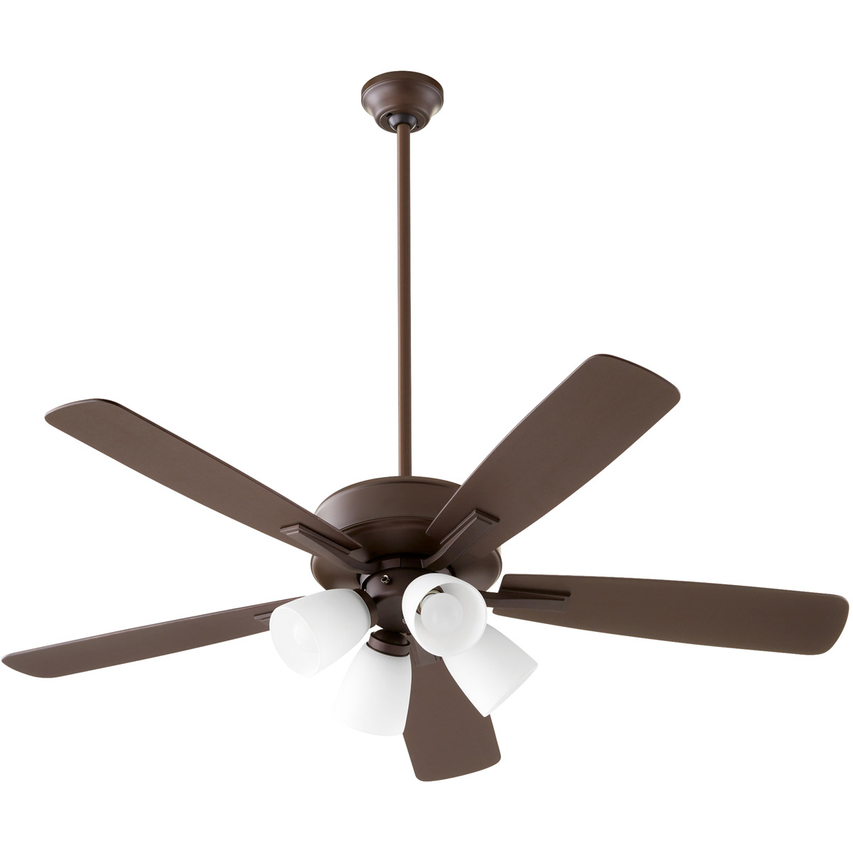 Ovation 52 inch Oiled Bronze with Oiled Bronze/Weathered Oak Blades Ceiling Fan