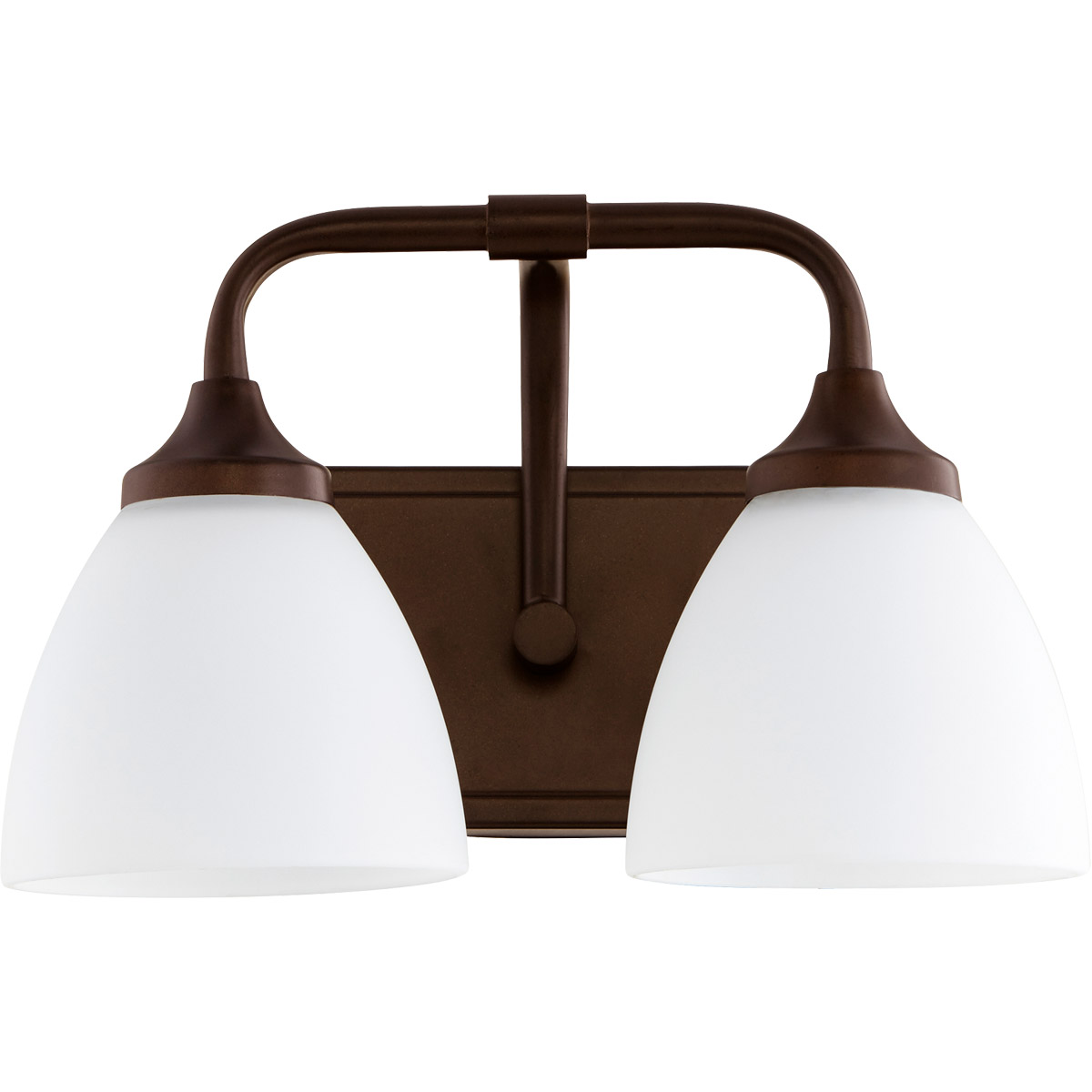 Enclave 2 Light 13 inch Oiled Bronze Vanity Light Wall Light in Satin Opal