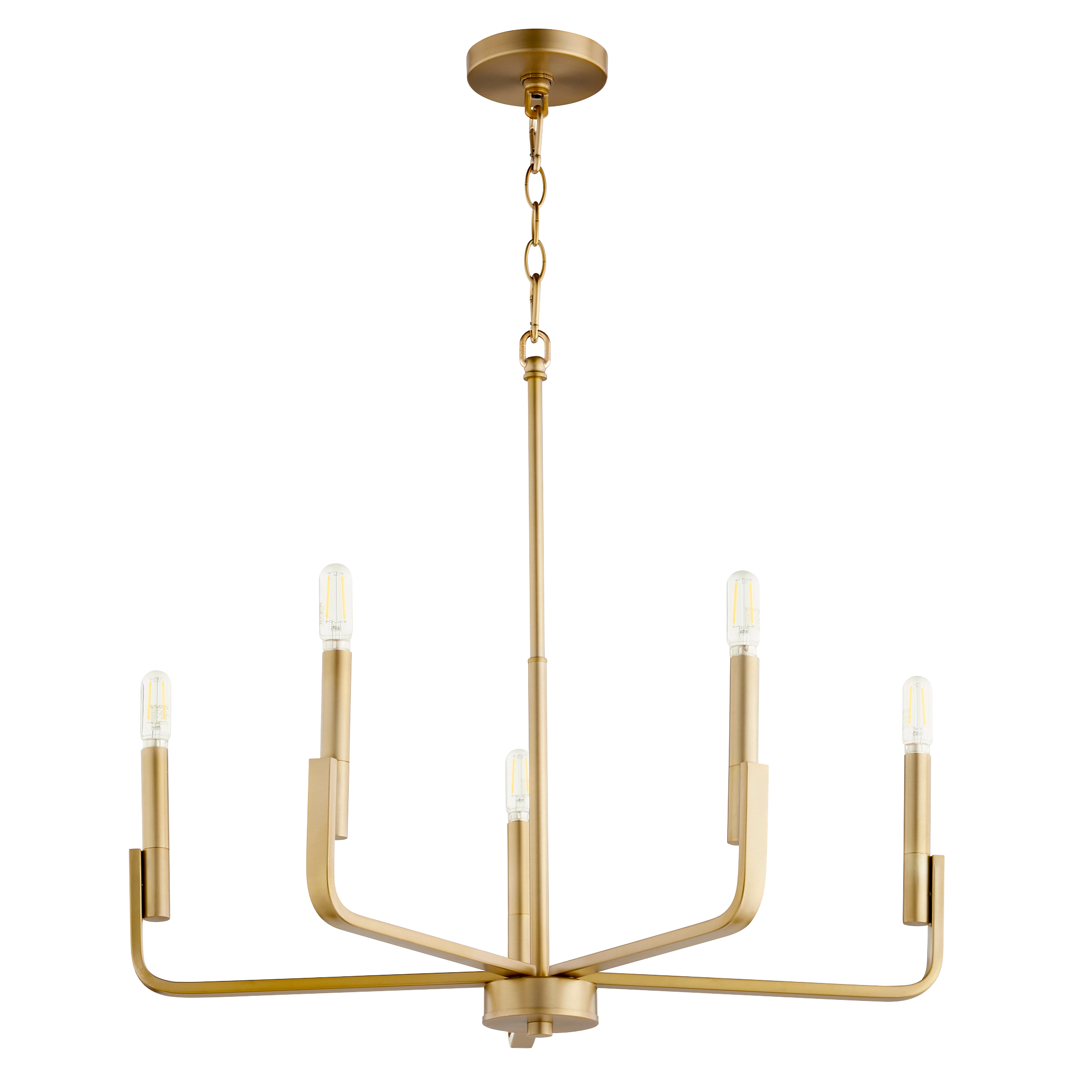 6 light brass chandelier discount