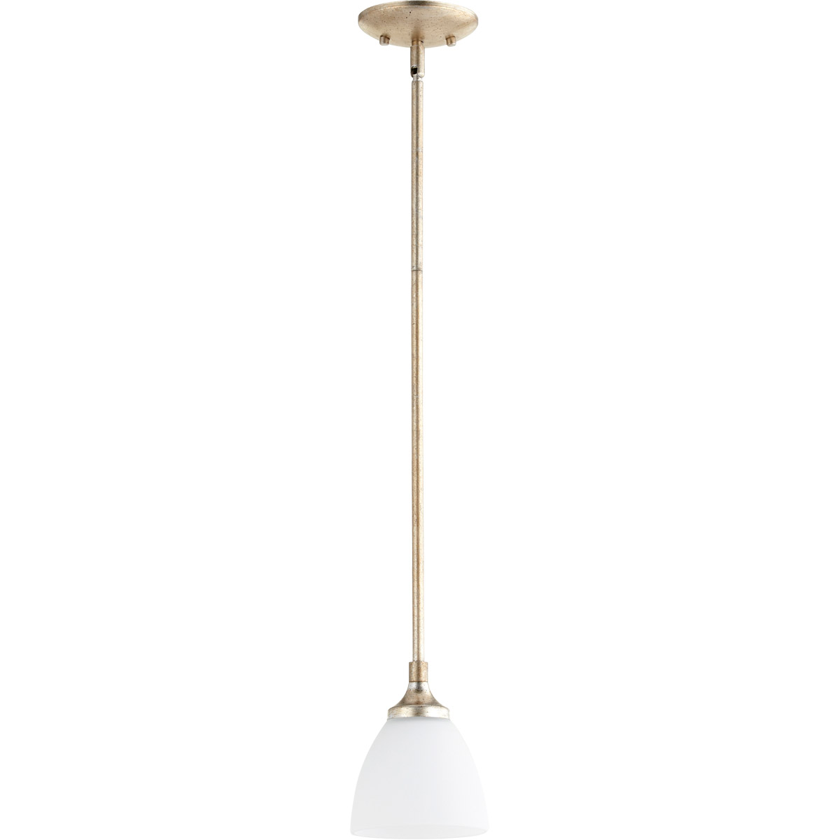 Enclave 1 Light 5.5 inch Aged Silver Leaf Pendant Ceiling Light