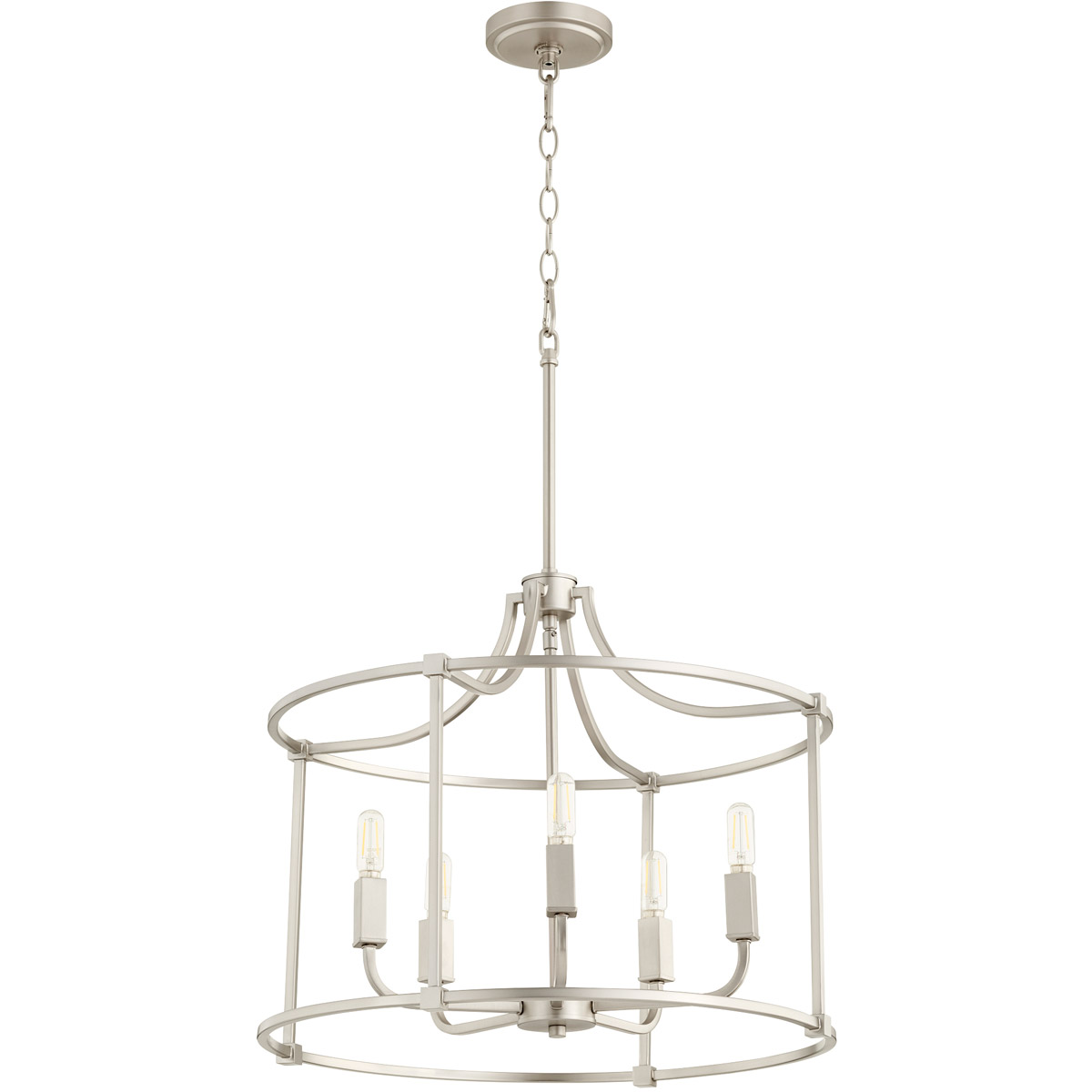Olympus 5 Light 21 inch Satin Nickel Nook Ceiling Light