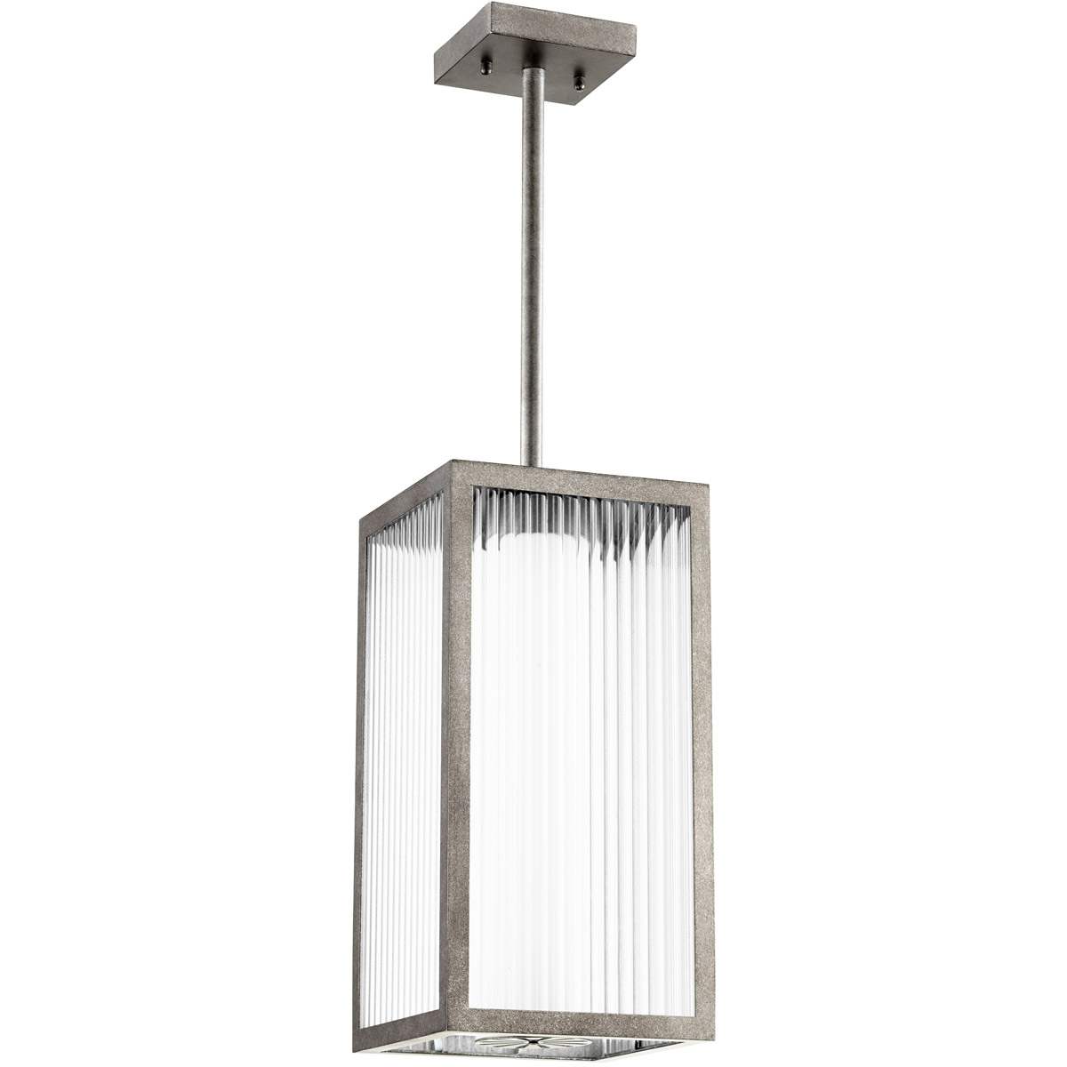 Maestro LED 7.25 inch Weathered Zinc Outdoor Pendant
