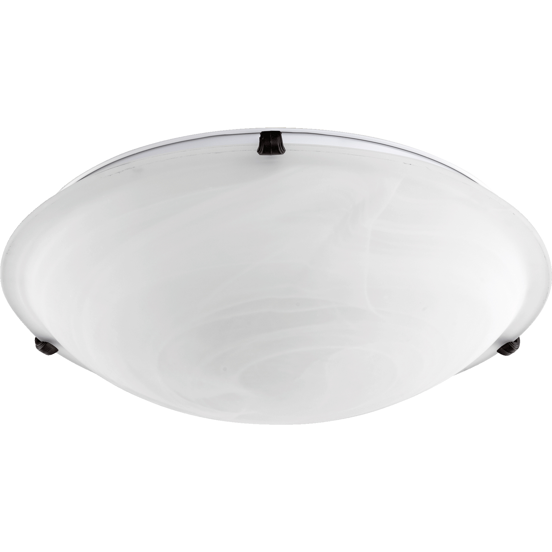 Quorum 3000 20 86 Fort Worth 4 Light 20 inch Oiled Bronze Flush Mount Ceiling Light in Faux Alabaster