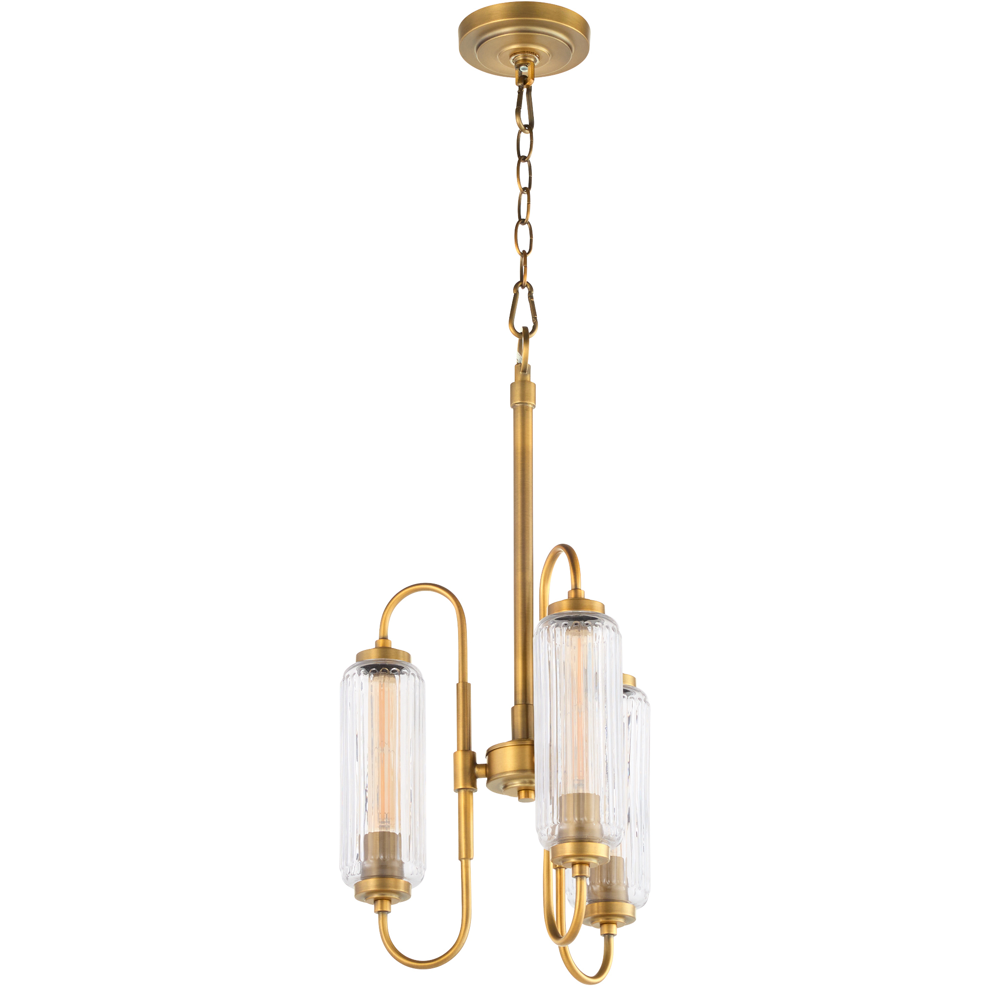 Whitmire 13.25 inch Brushed Brass Pendant Ceiling Light
