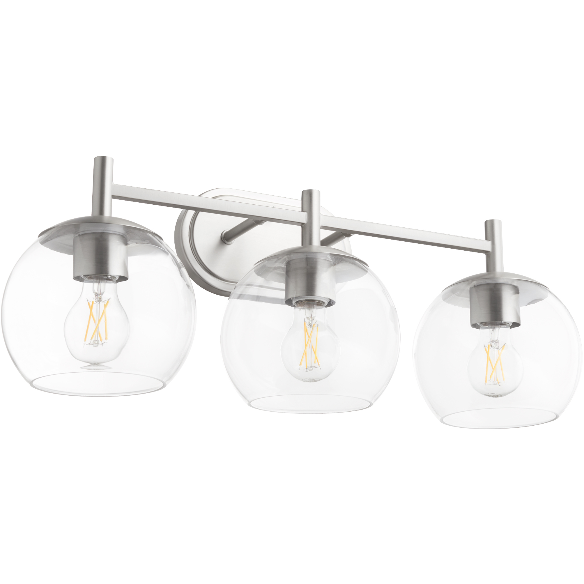 Brushed nickel globe vanity light 2025