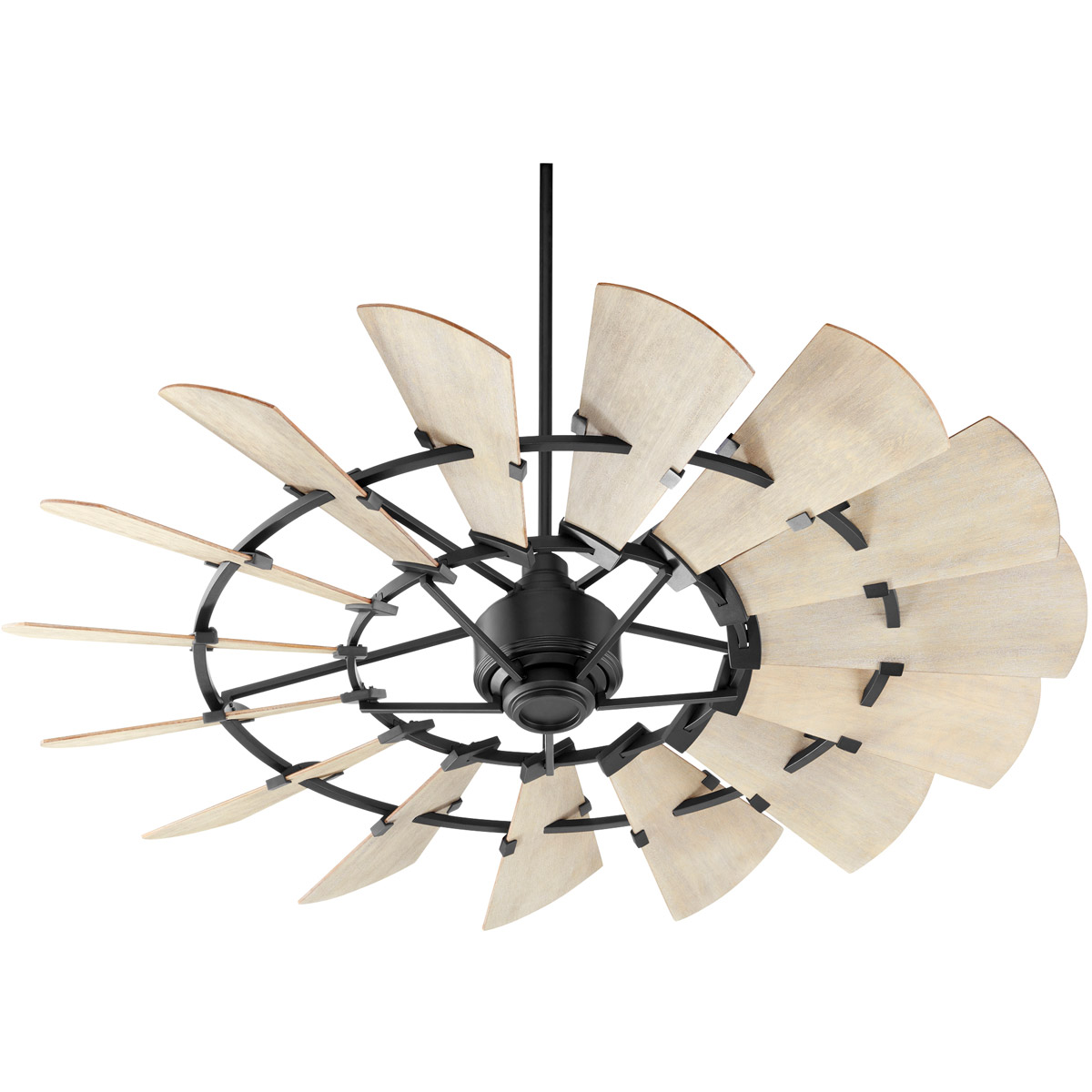 Quorum 96015-69 Windmill 60 inch Noir with Weathered Oak Blades