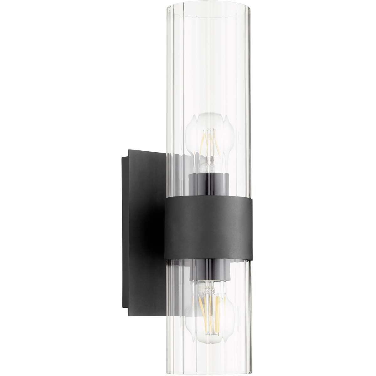 Fort Worth 2 Light 5.25 inch Noir Wall Sconce Wall Light