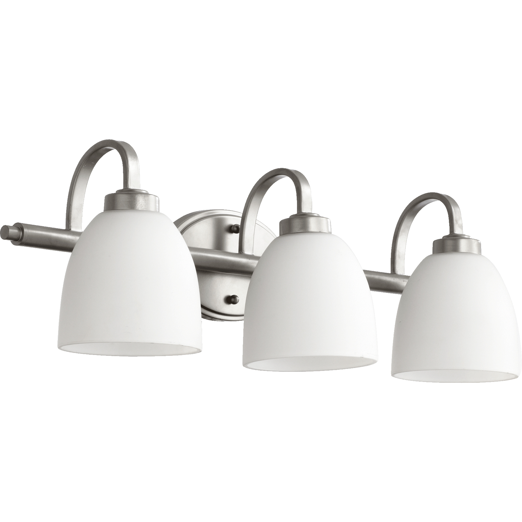 Reyes 3 Light 24.75 inch Classic Nickel Vanity Light Wall Light in Satin Opal