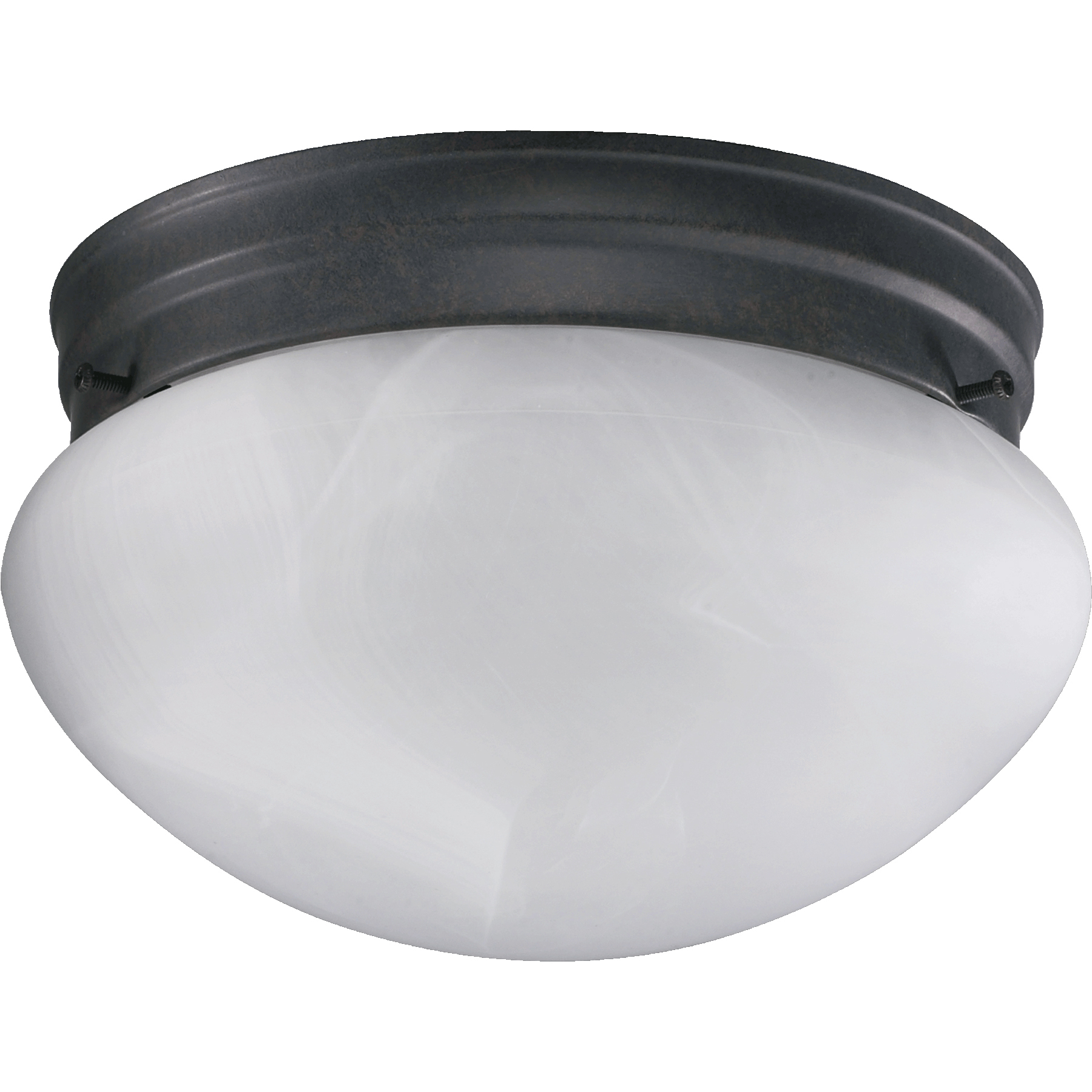 Mushroom 1 Light 7 inch Toasted Sienna Flush Mount Ceiling Light