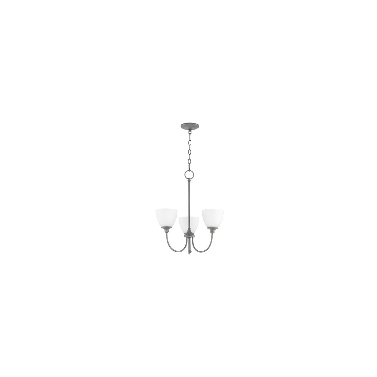 Quorum 6109-3-17 Celeste 3 Light 21 inch Zinc Chandelier Ceiling Light