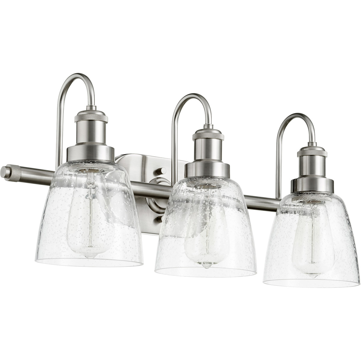 Fort Worth 3 Light 22.5 inch Satin Nickel Vanity Light Wall Light